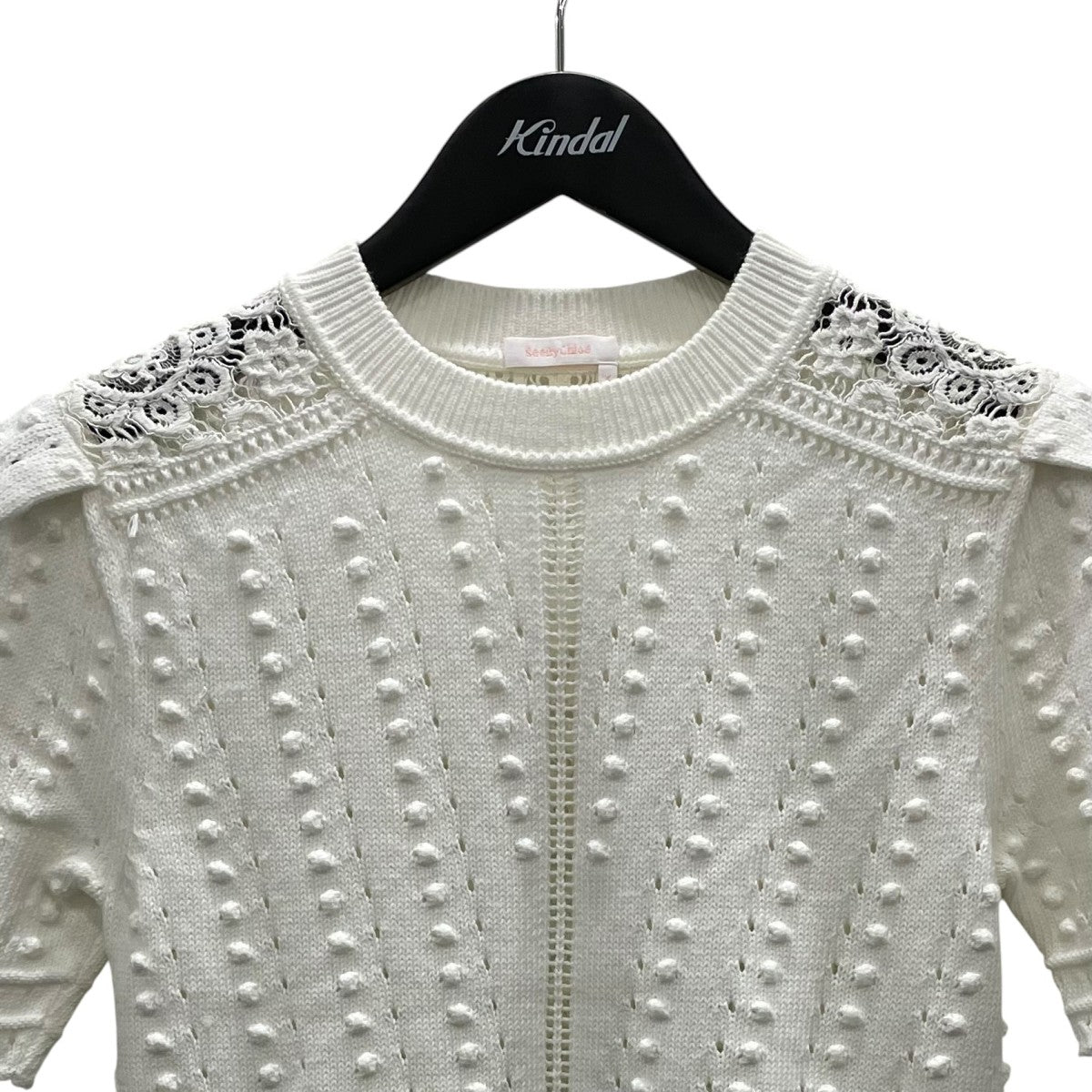 SEE BY CHLOE 半袖ニットCHS20UMP01560101M 古着・中古-2枚目のアイテム画像