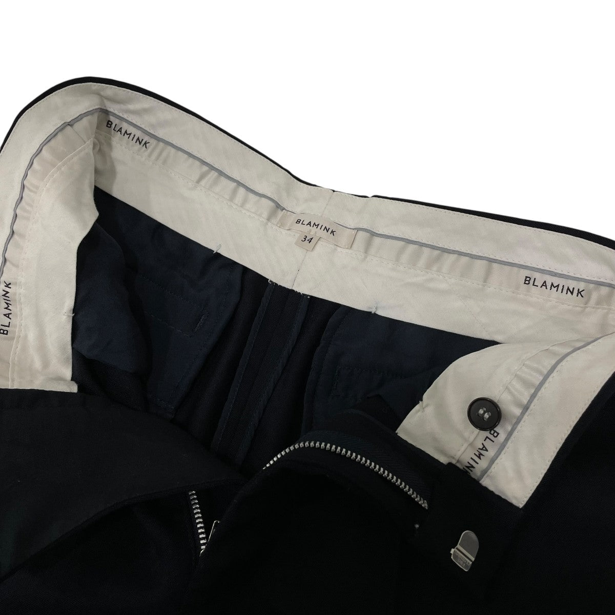 BLAMINK ウールポリウレタン毛リブヘムパンツ79142990244 古着・中古-6枚目のアイテム画像