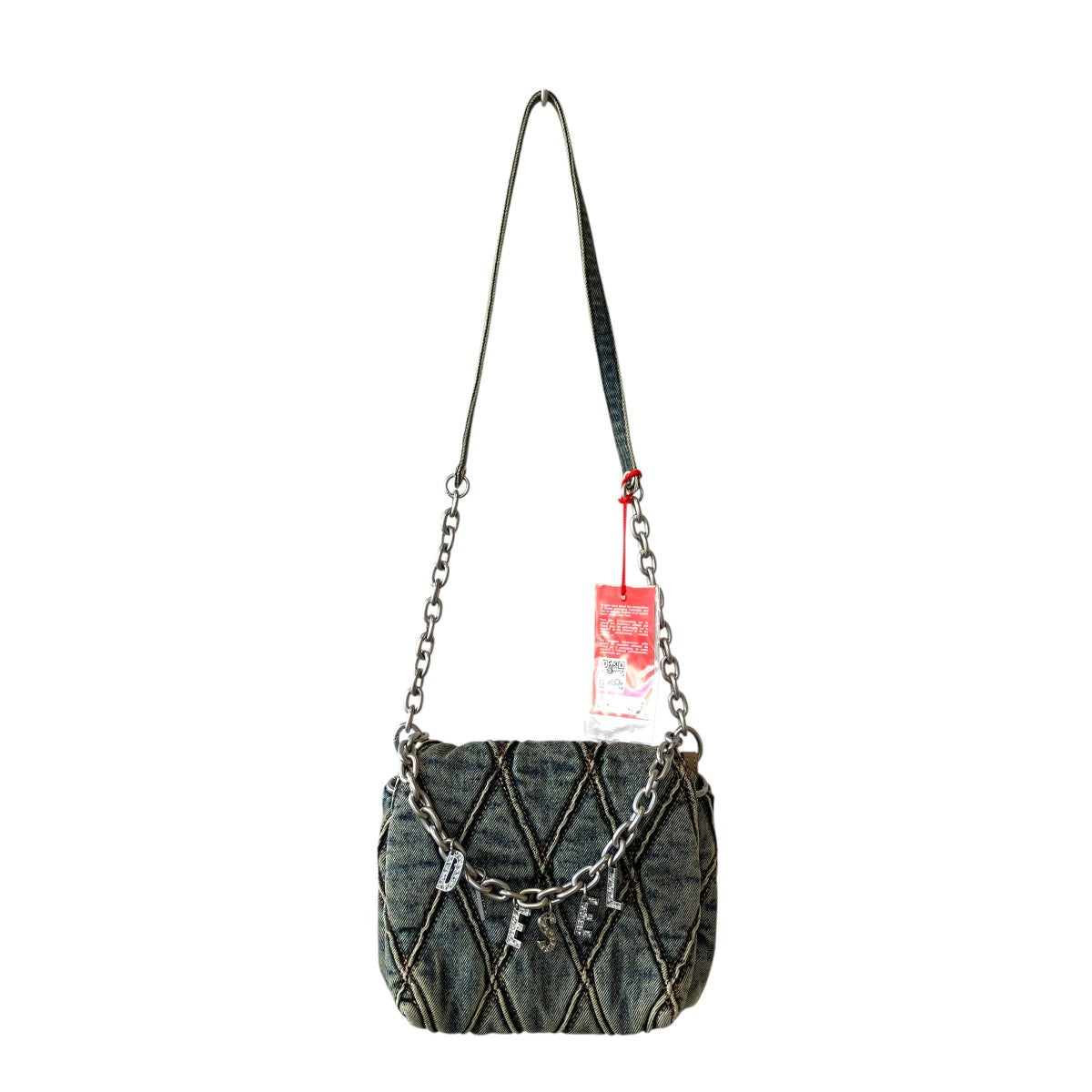 DIESEL CHARM-D SHOULDER S 2WAYチェーンショルダーバッグX09597/P5570 古着・中古-1枚目のアイテム画像