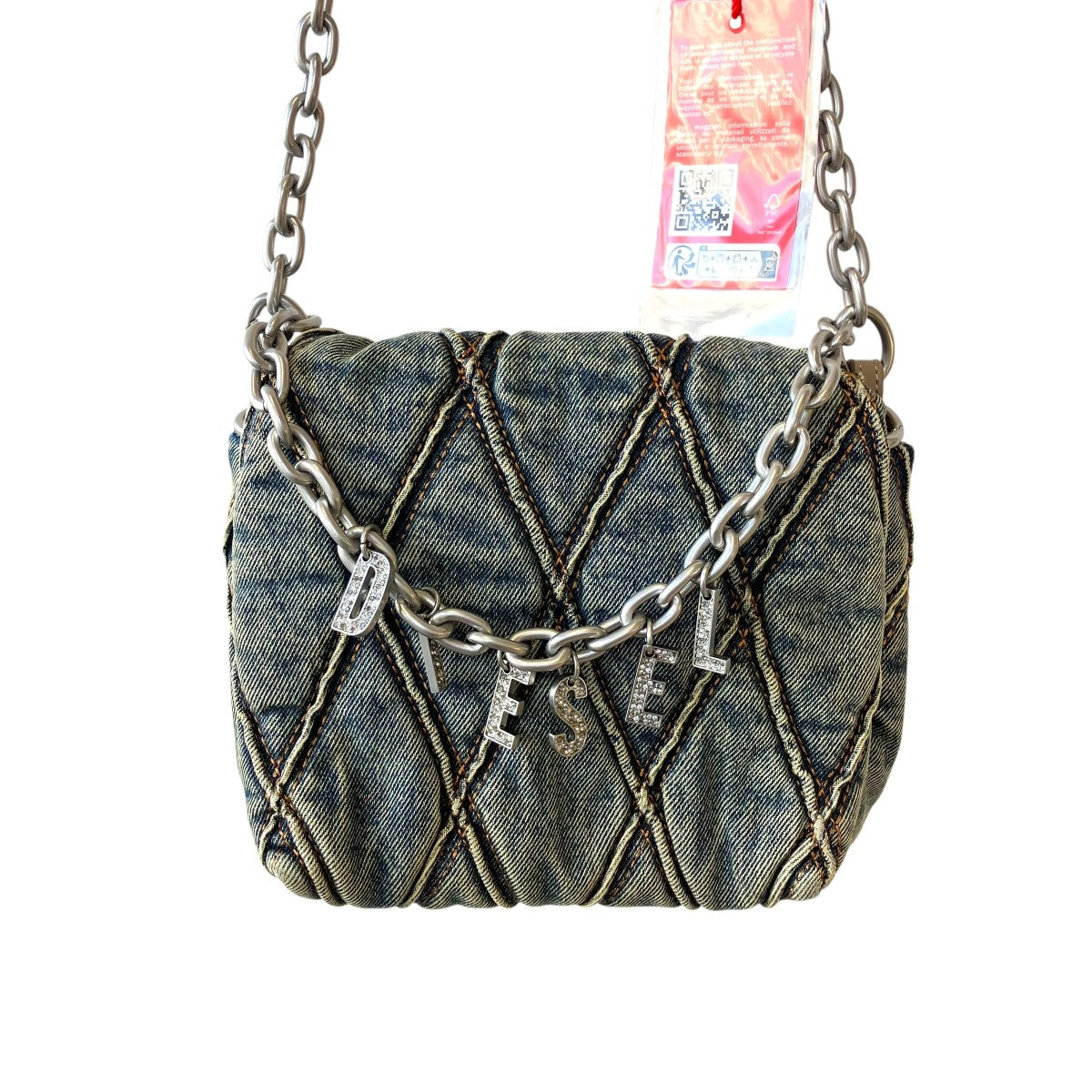 DIESEL CHARM-D SHOULDER S 2WAYチェーンショルダーバッグX09597/P5570 古着・中古-2枚目のアイテム画像