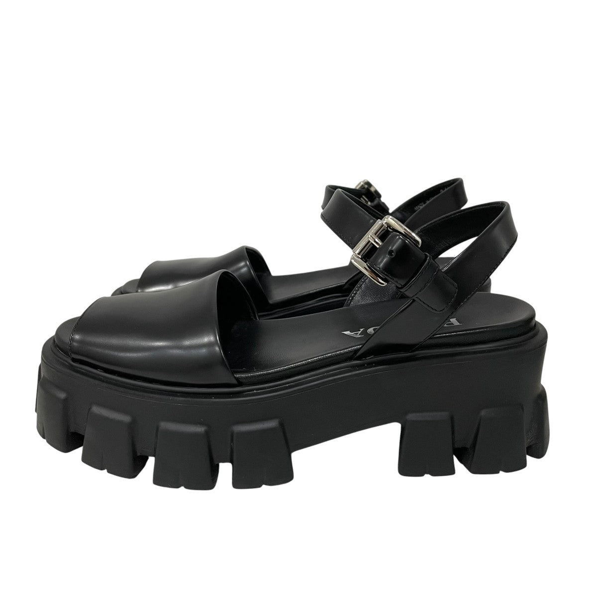 PRADA(プラダ) 厚底サンダル1X526M 1X526M ブラック サイズ 36 1/2