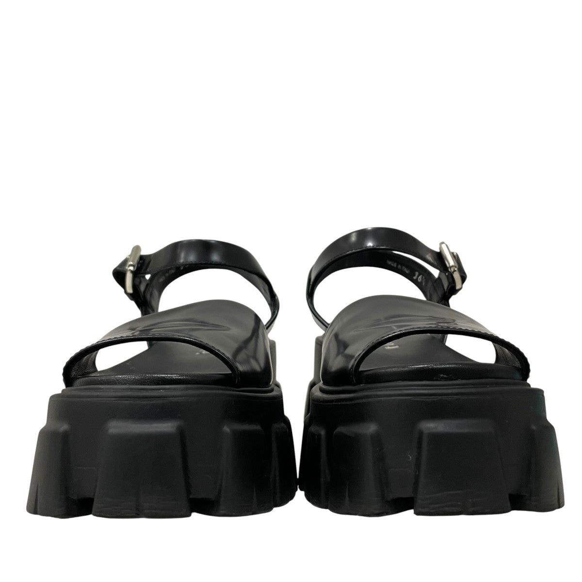 PRADA ブラック サンダル 厚底 PRADA(プラダ) 厚底サンダル1X526M 1X526M ブラック サイズ 36 1/2