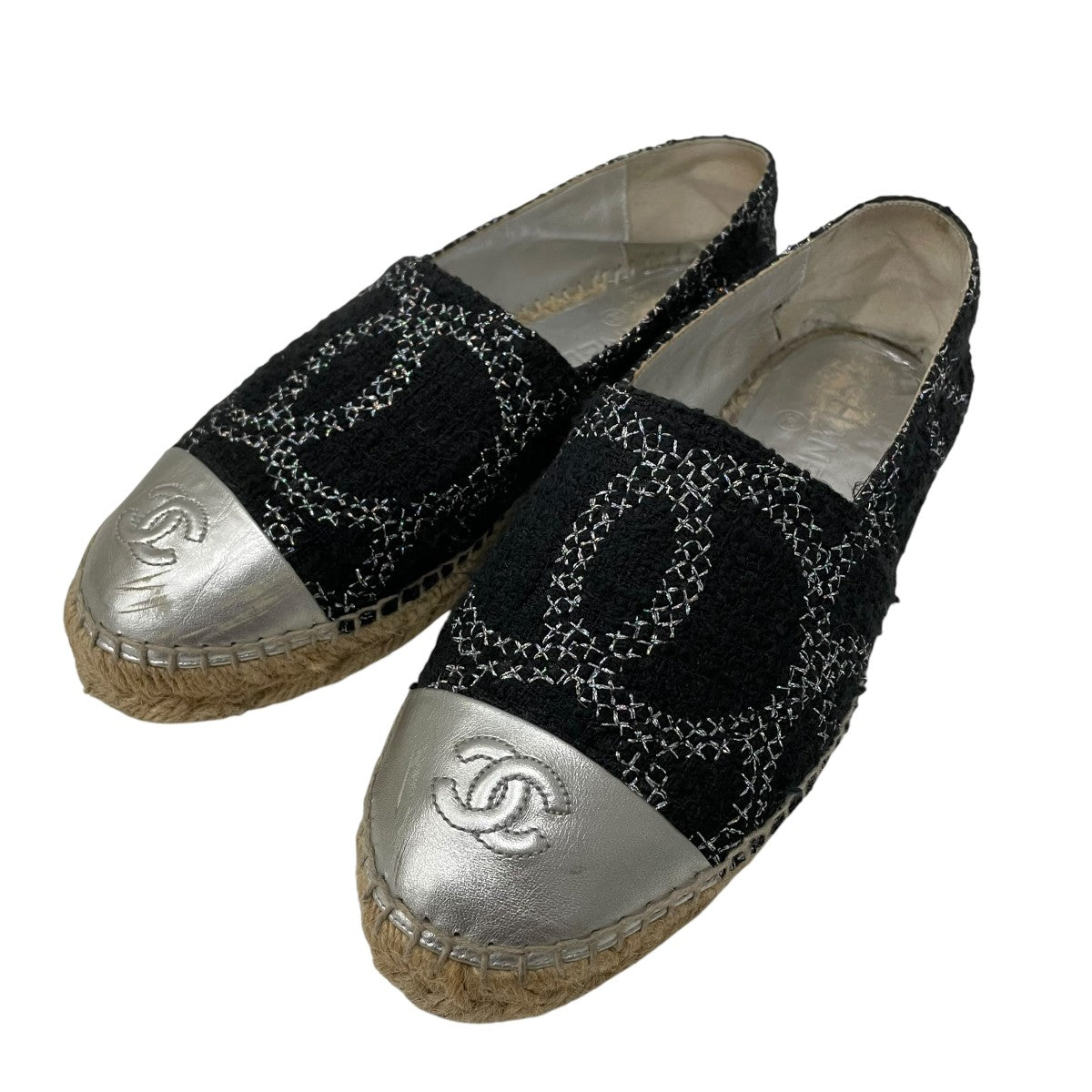 CHANEL エスパドリーユ フラットシューズG30898 古着・中古-1枚目のアイテム画像