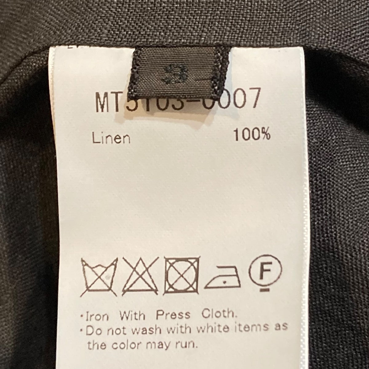 ドS Linen Garment Dyed 無双JacketジャケットMT5103-0007