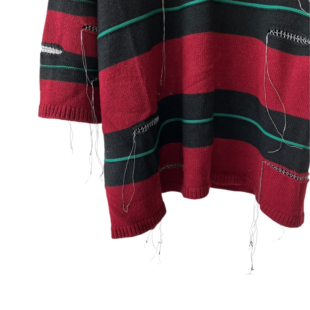 OVERSIZED BORDER POLO KNIT COLLAB WITH rurumu：ニットKL751