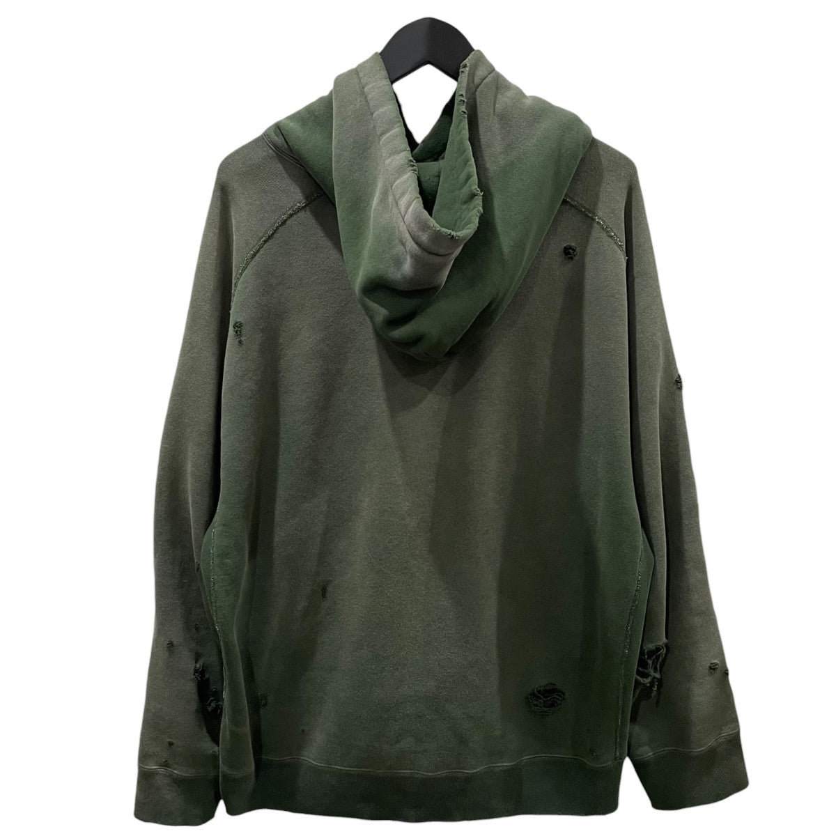 25SS ダメージ加工プルオーバーパーカー Darts Sweat Hoody - French Terry ダーツ スウェットフーディー フレンチテリー QV367