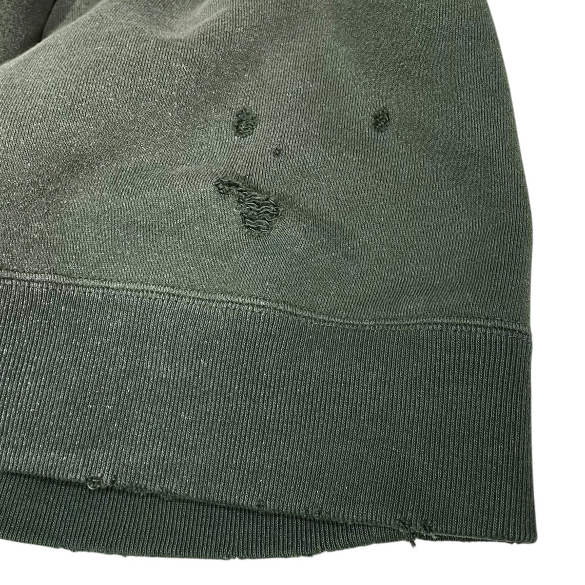 25SS ダメージ加工プルオーバーパーカー Darts Sweat Hoody - French Terry ダーツ スウェットフーディー フレンチテリー QV367
