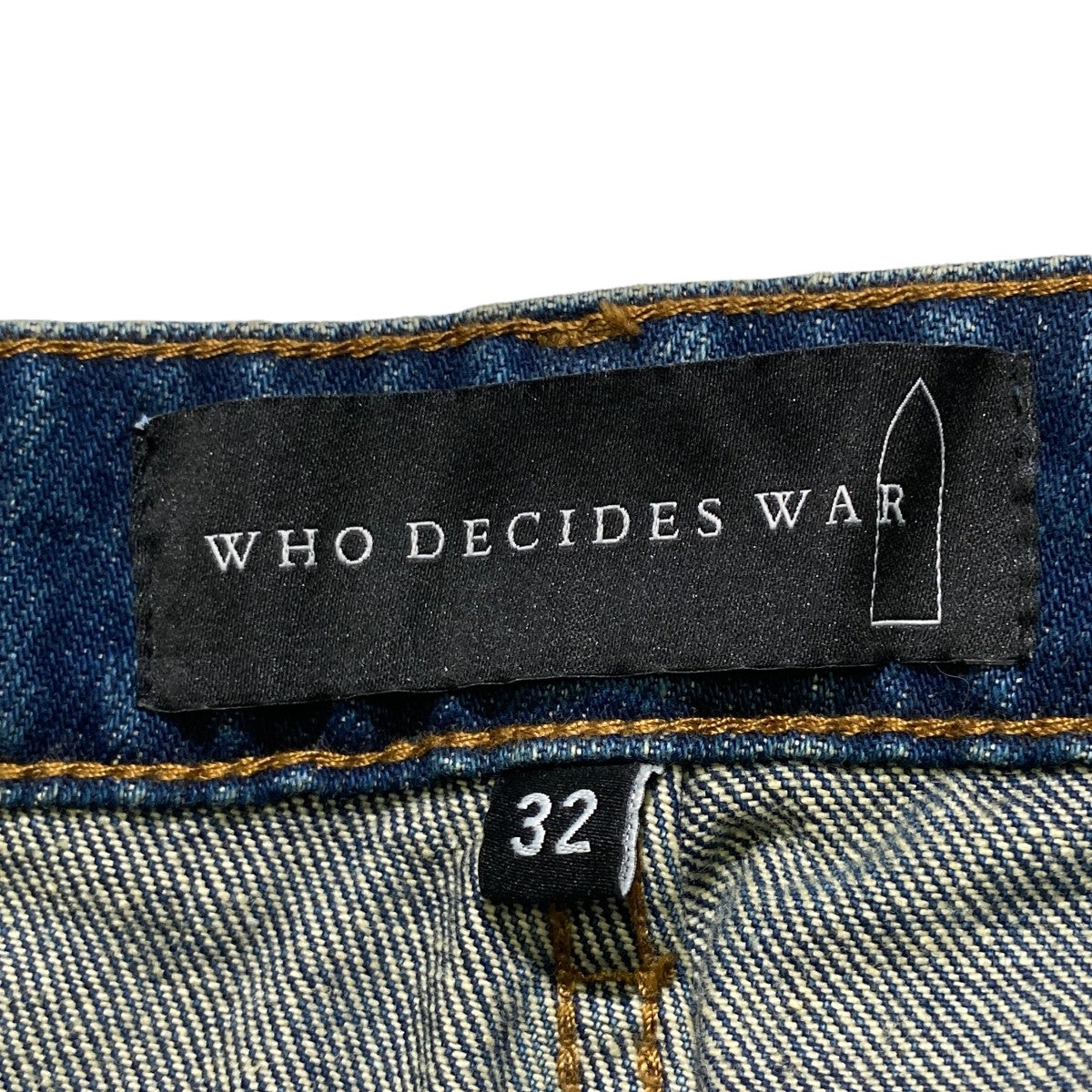 WHO DECIDES WAR METALLIC LACE DENIMデニムパンツAW23-DNM-001 古着・中古-5枚目のアイテム画像
