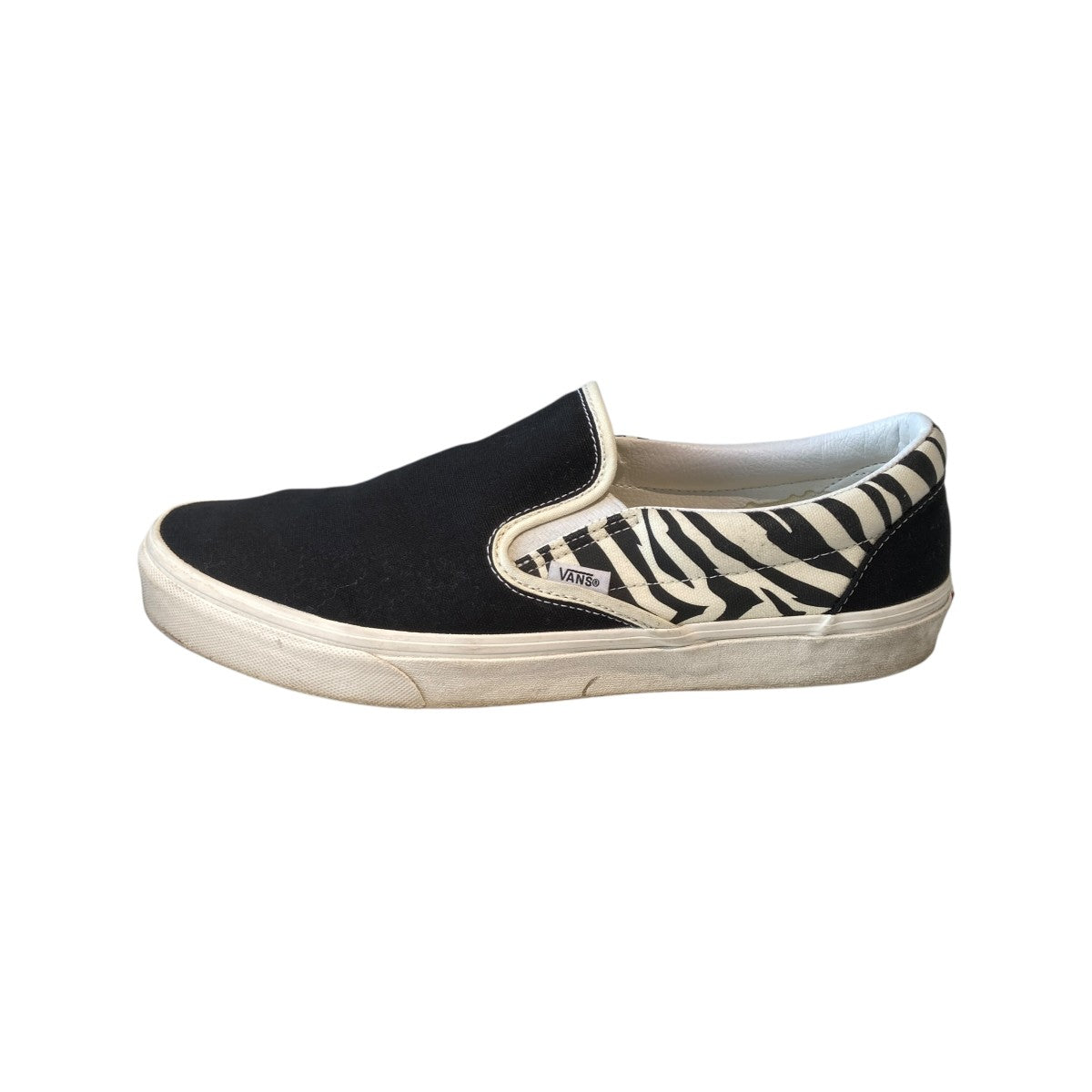 VANS CLASSIC SLIP-ON (MISMATCH) ZEBRA／CAMOスリッポンVN0A4U38WS8 古着・中古-2枚目のアイテム画像