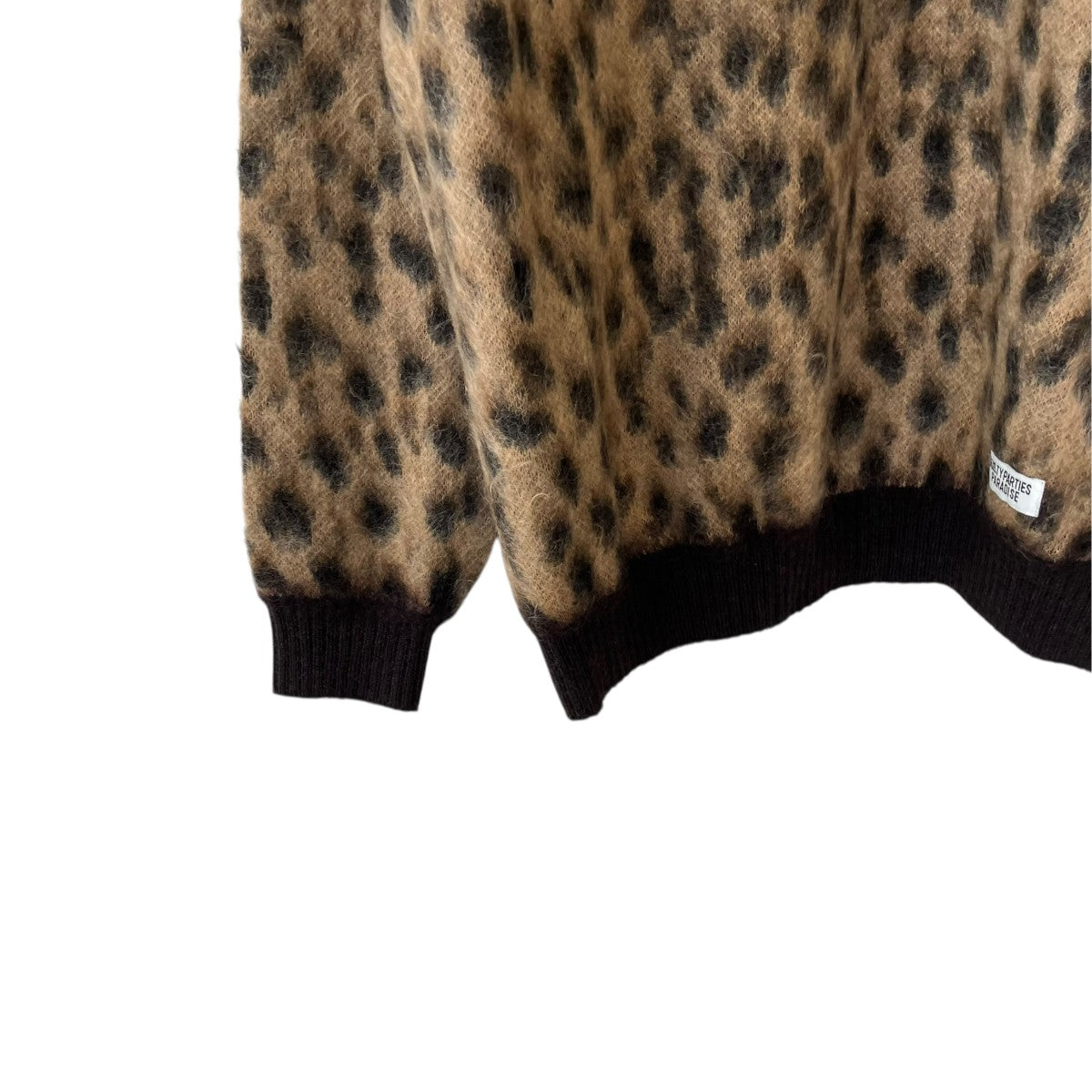 WACKO MARIA 24AWLeopard jacquard Mohair Knit Sweaterニット 古着・中古-4枚目のアイテム画像
