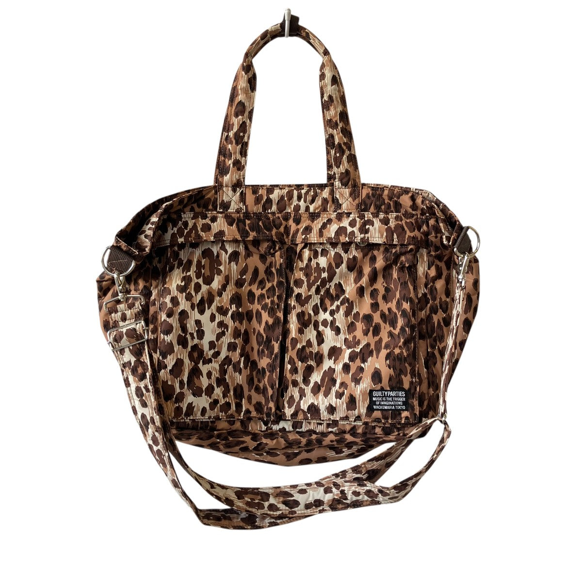WACKO MARIA×Speakeasy LEOPARD 12 inch RECORD BAGトートバッグ25FW-WMA-BG02 古着・中古-1枚目のアイテム画像