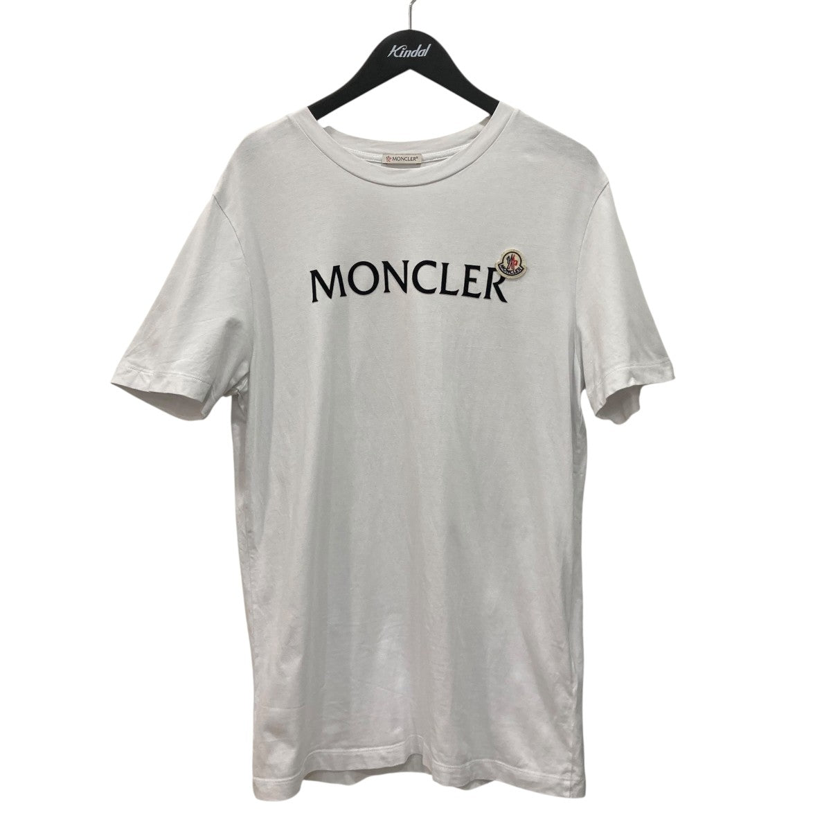 MONCLER FLOCKED-LOGO T-SHIRT半袖ＴシャツJ20918C00024 古着・中古-1枚目のアイテム画像