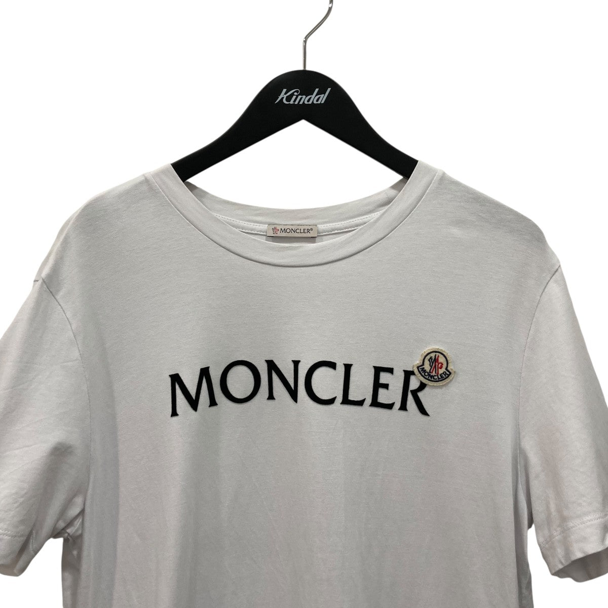 MONCLER FLOCKED-LOGO T-SHIRT半袖ＴシャツJ20918C00024 古着・中古-2枚目のアイテム画像