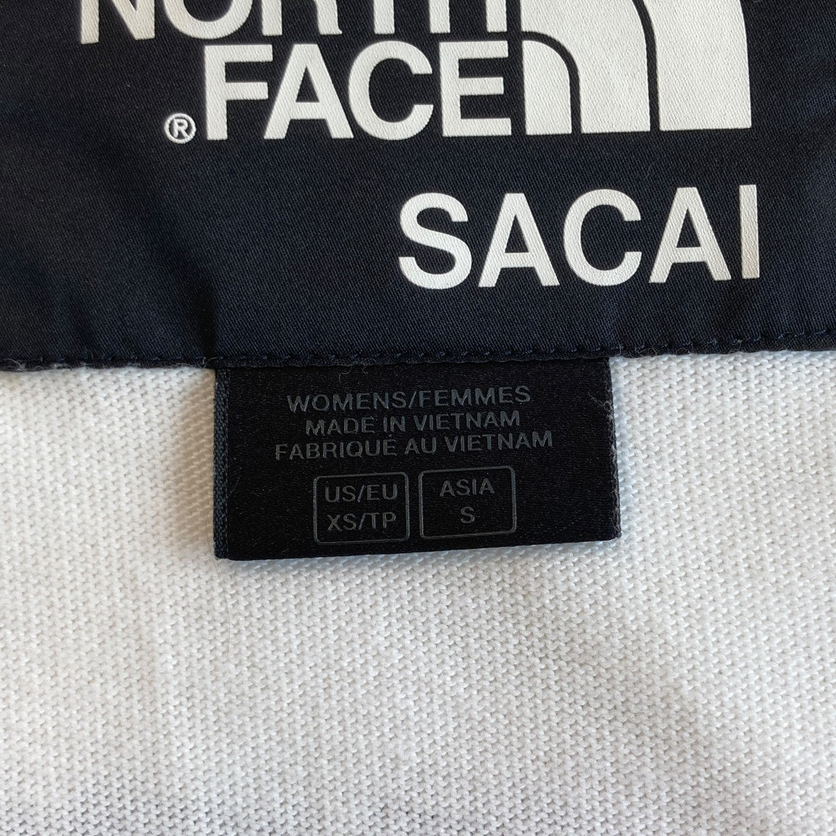 sacai×THE NORTH FACE TシャツNTW874SA 古着・中古-5枚目のアイテム画像