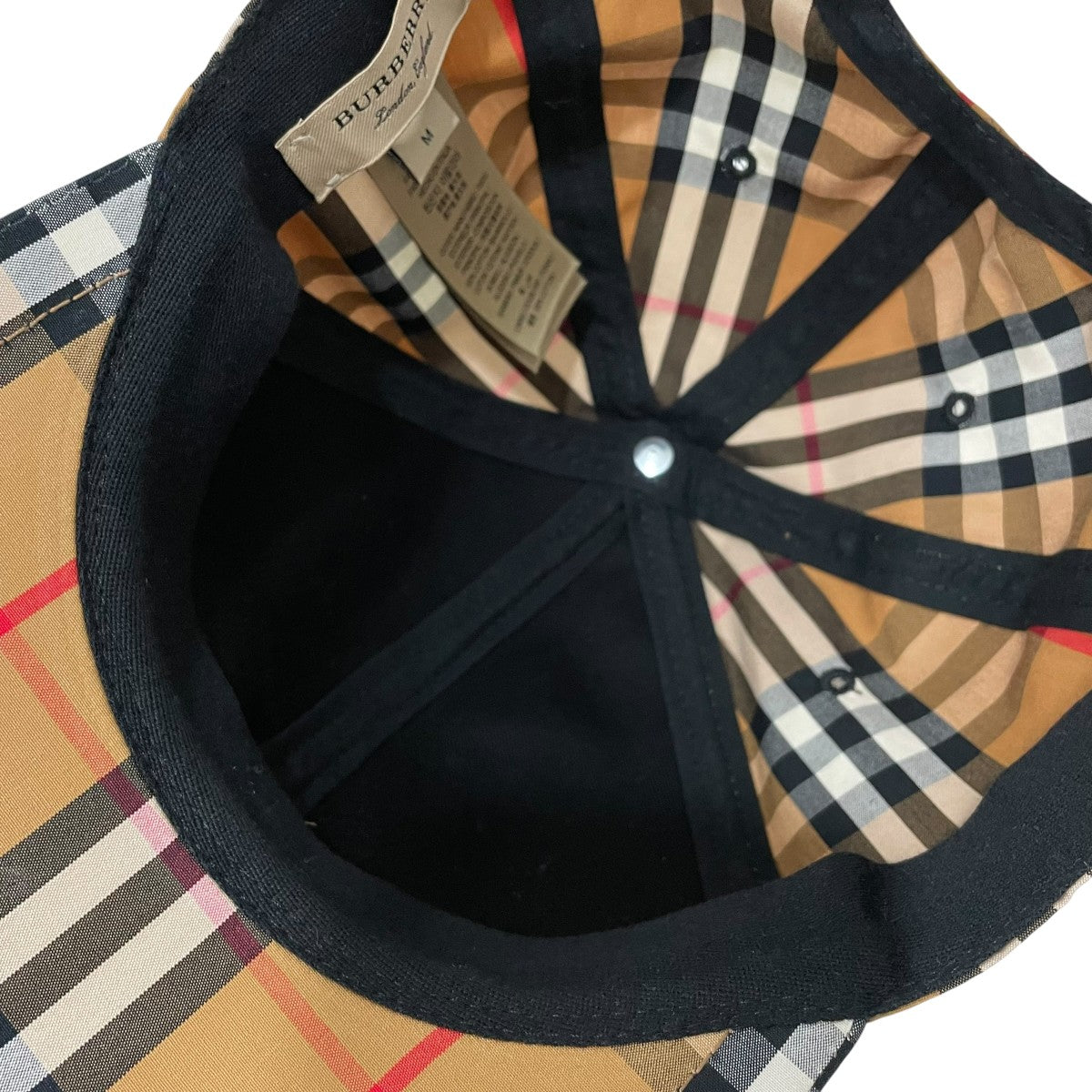 BURBERRY チェックキャップ8006119 古着・中古-6枚目のアイテム画像