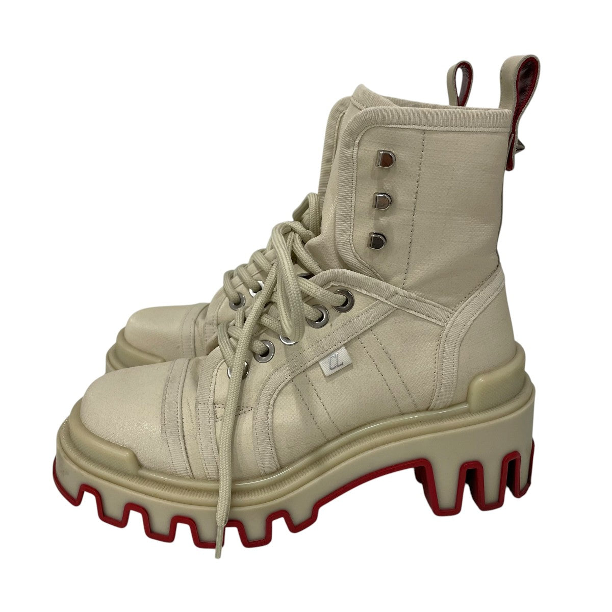 Christian Louboutin 編み上げブーツ 古着・中古-2枚目のアイテム画像