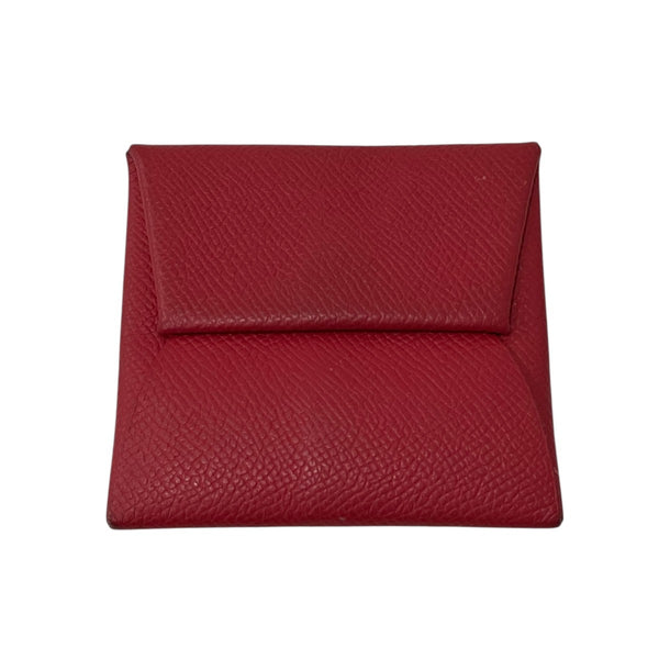 HERMES エルメス　ケース　バスティア　赤 HERMES(エルメス) バスティアコインケースX 刻印 X 刻印 レッド