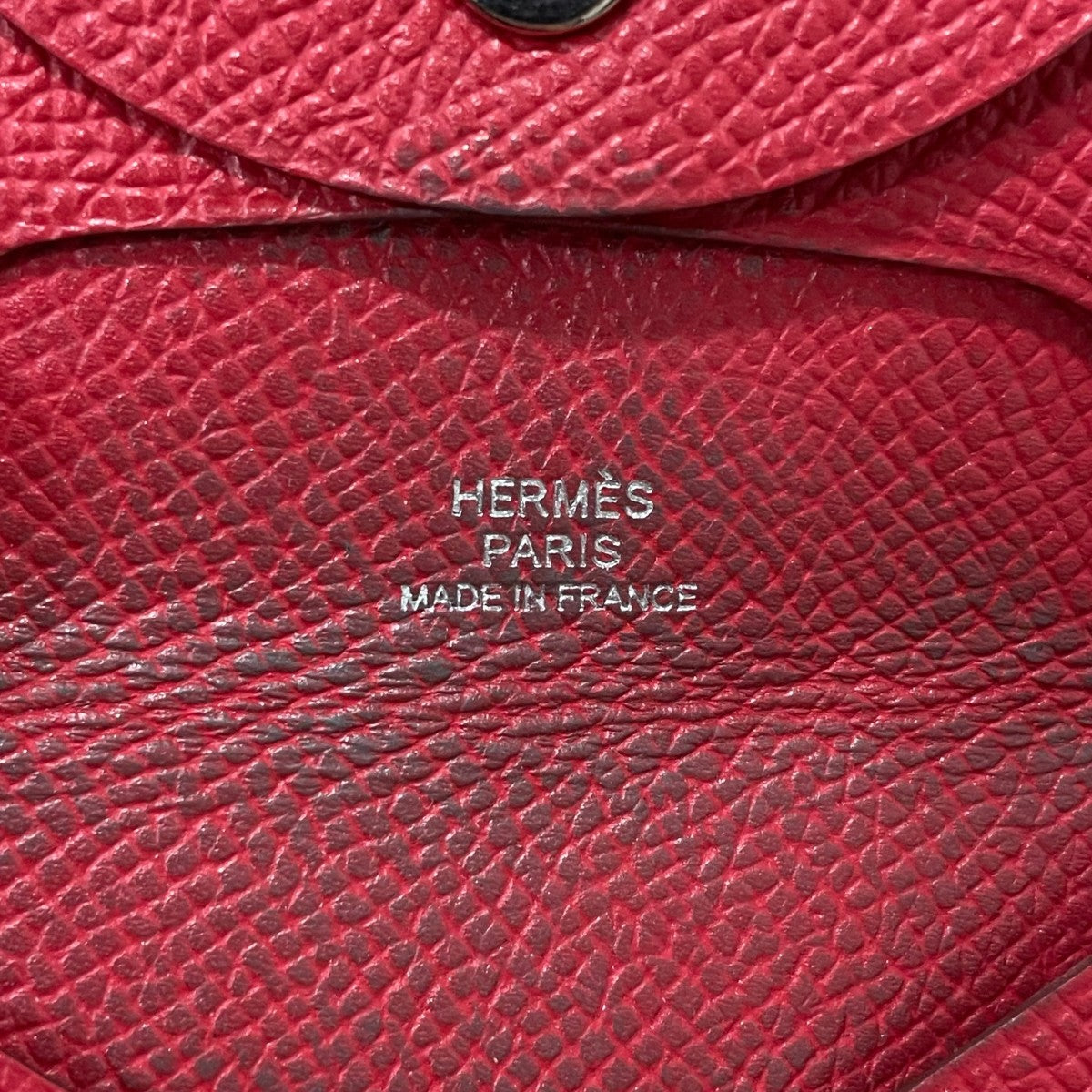 HERMES(エルメス) バスティアコインケースX 刻印 X 刻印 レッド