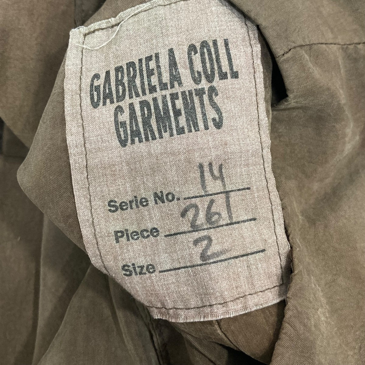 GABRIELA COLL GARMENTS 26SSジャケット14/261 古着・中古-6枚目のアイテム画像