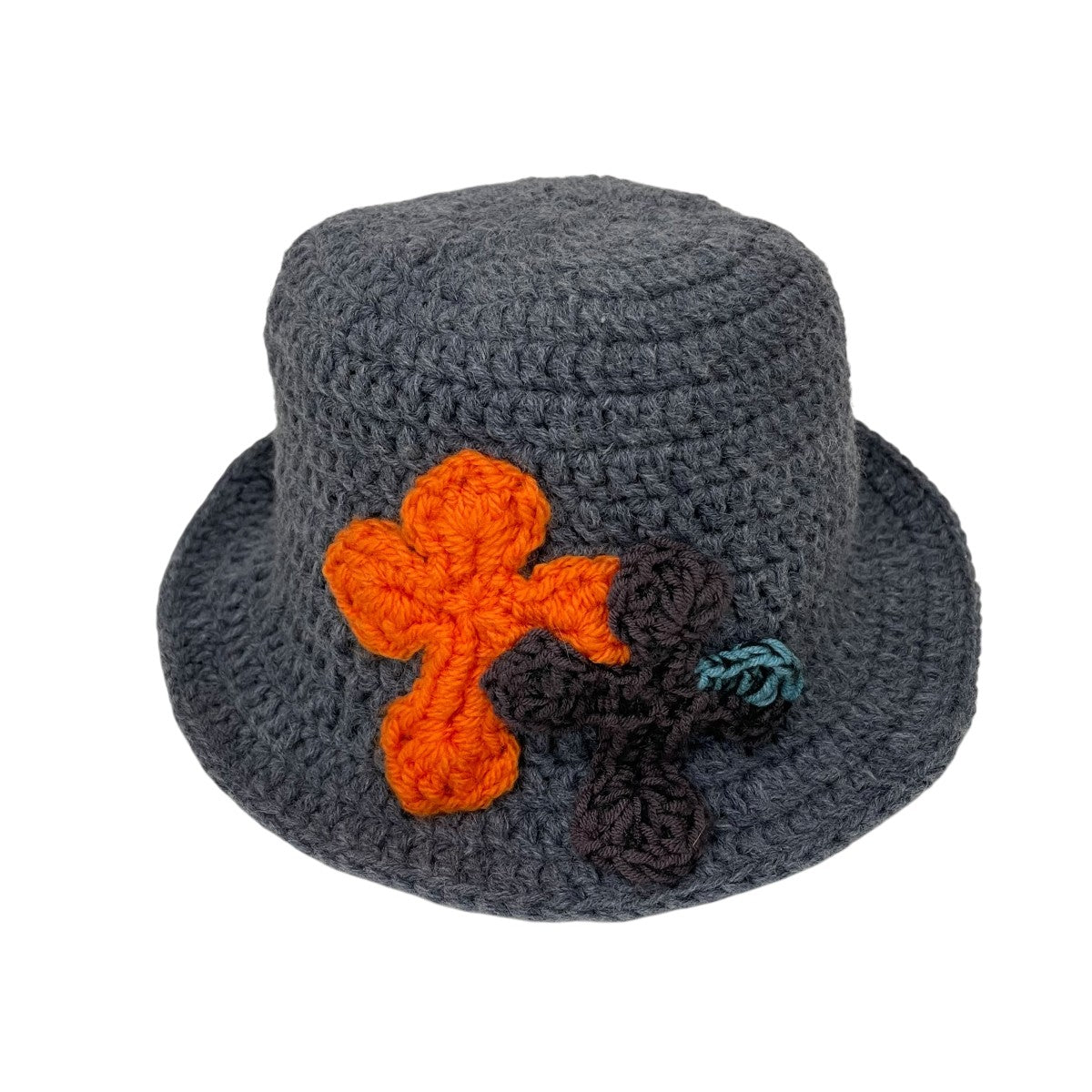 YARN 3D Double Cross Handmade Knit Hatハット 古着・中古-1枚目のアイテム画像