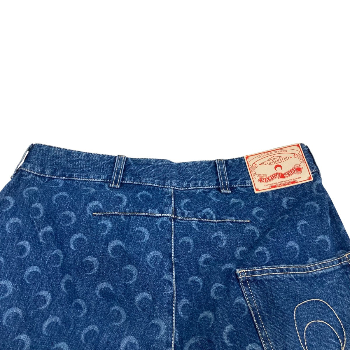 marine serre デニムパンツ 古着・中古-4枚目のアイテム画像
