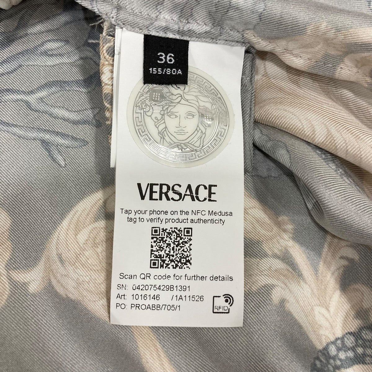 VERSACE シャツ1A11526/1016146 古着・中古-6枚目のアイテム画像