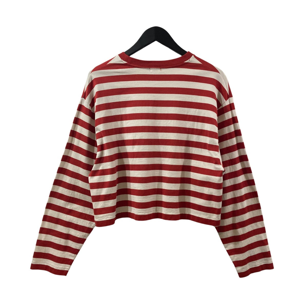 COTTON CROPPED LONG SLEEVE T-SHIRTボーダー長袖カットソー1612-299-5057