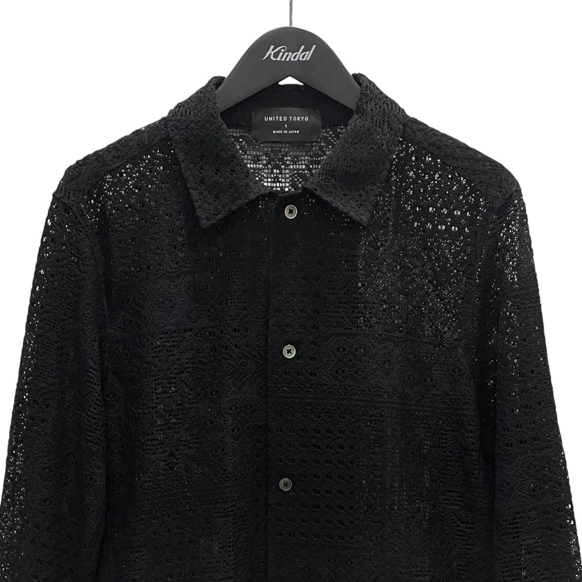 UNITED TOKYO パッチワークレースシャツ L S長袖シャツ134400007 古着・中古-2枚目のアイテム画像