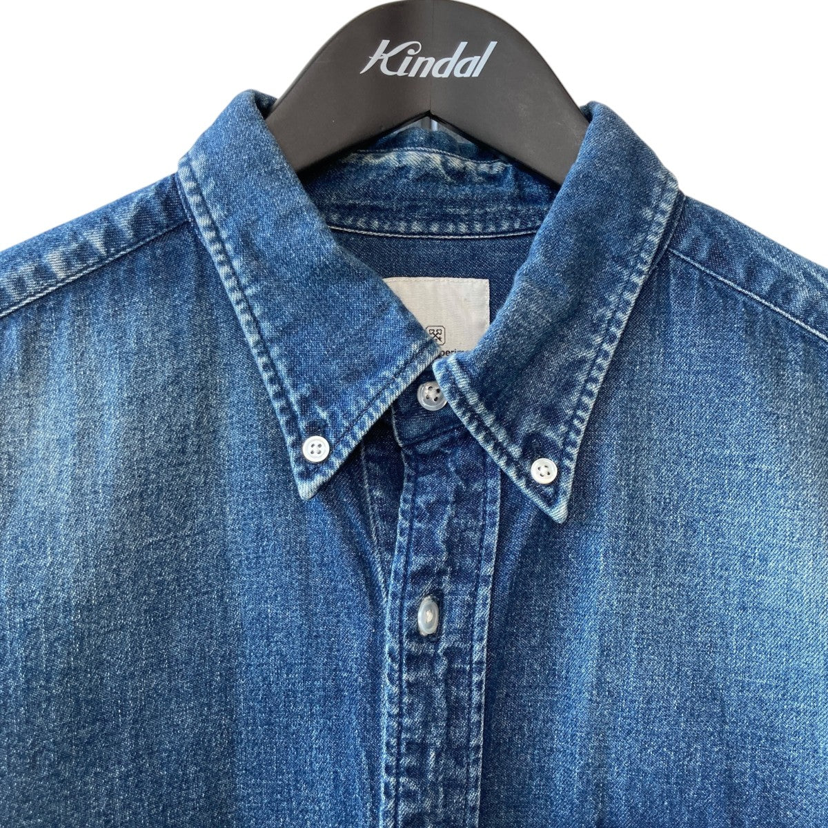 DAMAGED DENIM B．D SHIRTダメージ加工 ボタンダウンデニムシャツUE-192043