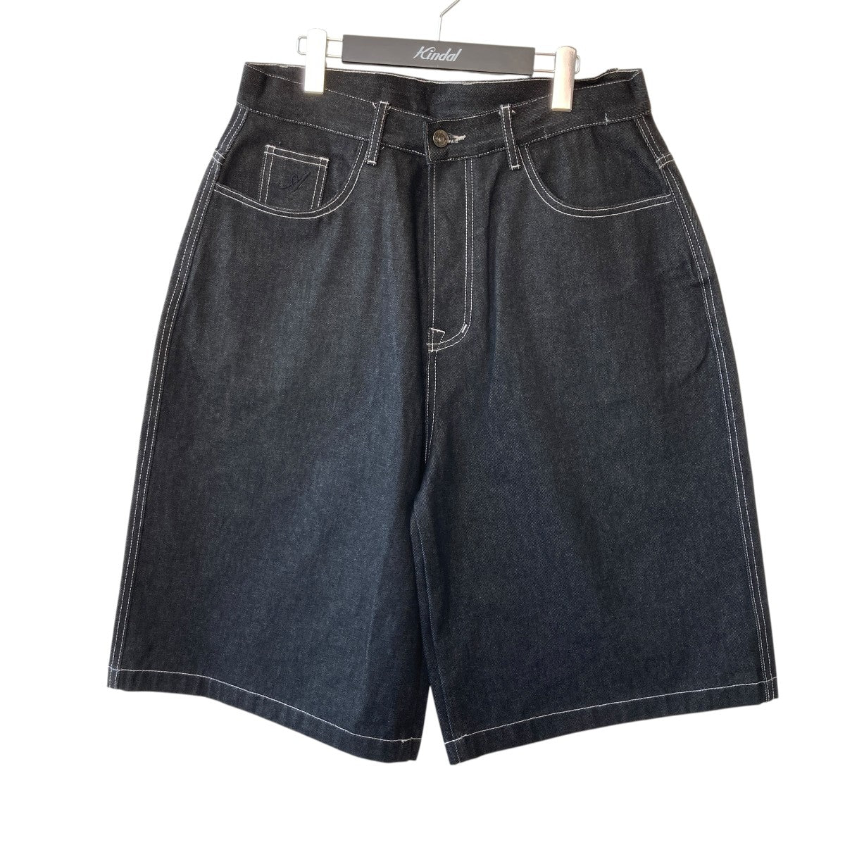 Denim Jorts In Nightワイドデニムショートパンツ