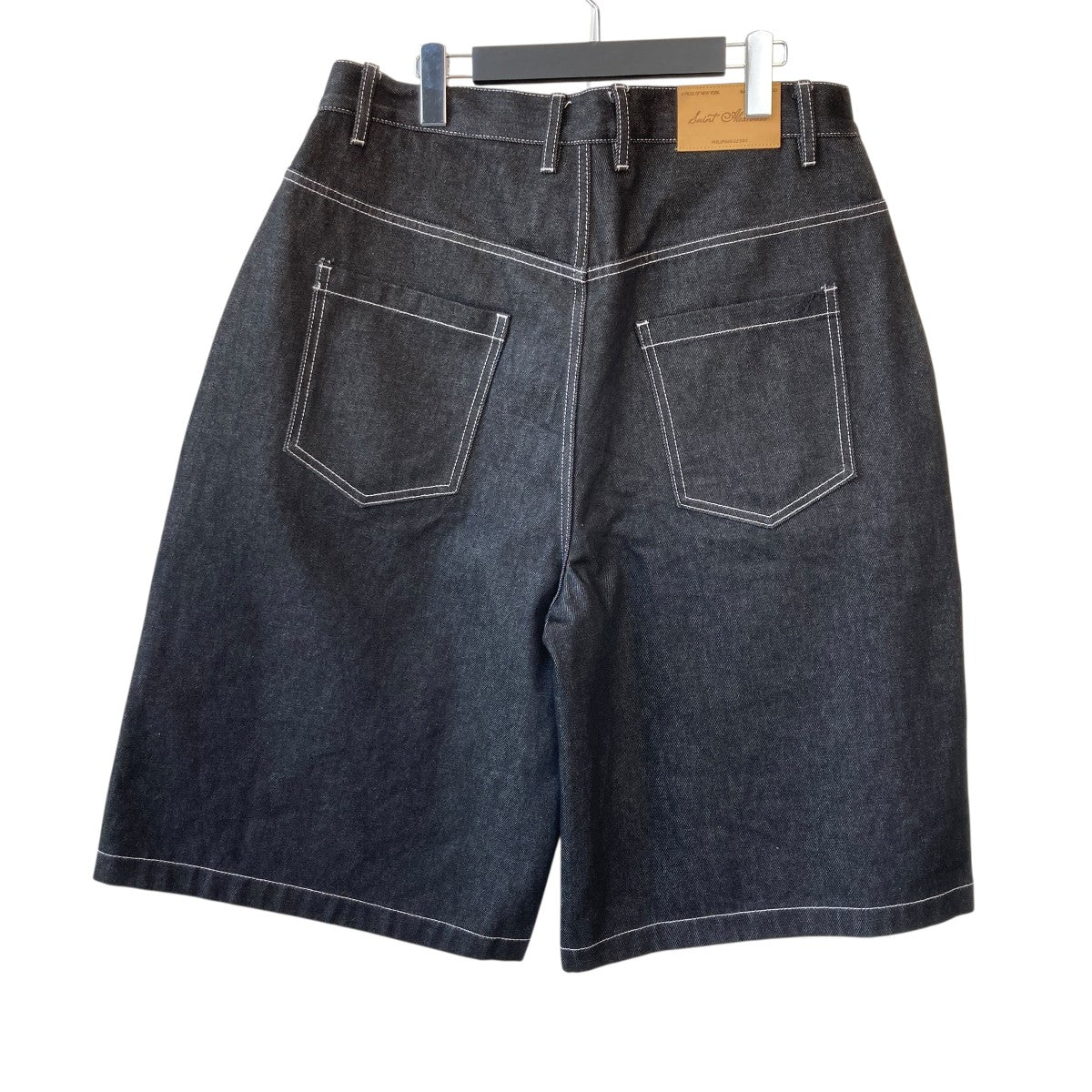 Denim Jorts In Nightワイドデニムショートパンツ