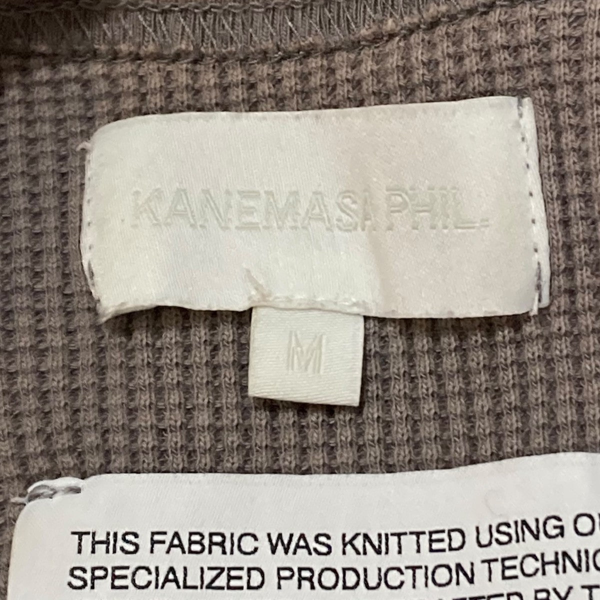 KANEMASA PHIL． 18G HEAVY WEIGHT SCRATCHES WAFFLE長袖カットソーKM24A-004A 古着・中古-8枚目のアイテム画像