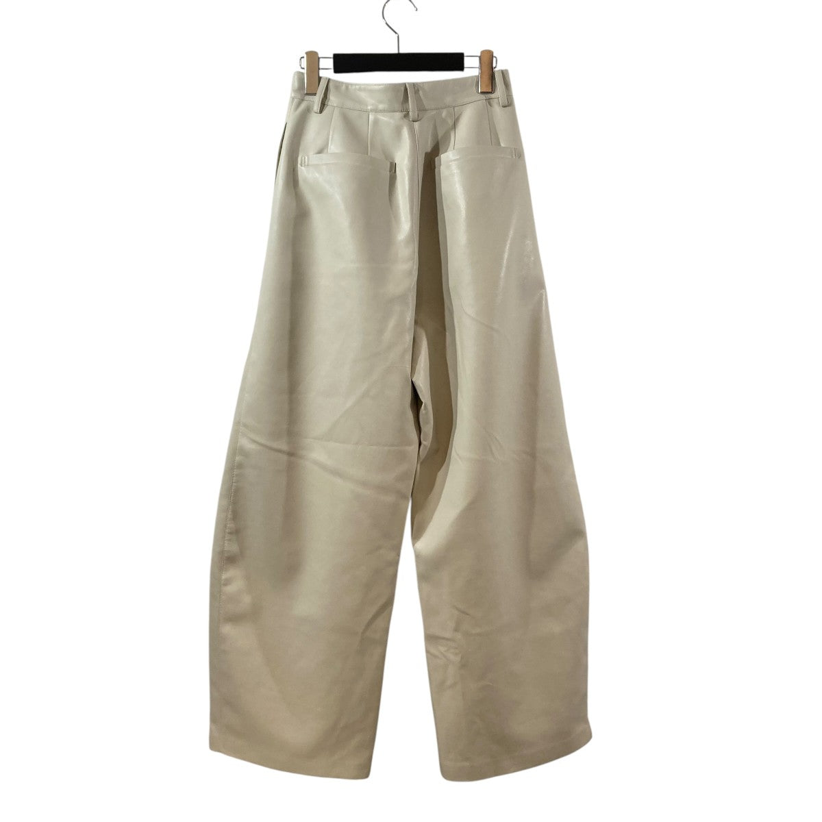 VEGAN LEATHER CURVY PANTSカーブレザーパンツ17110-7262