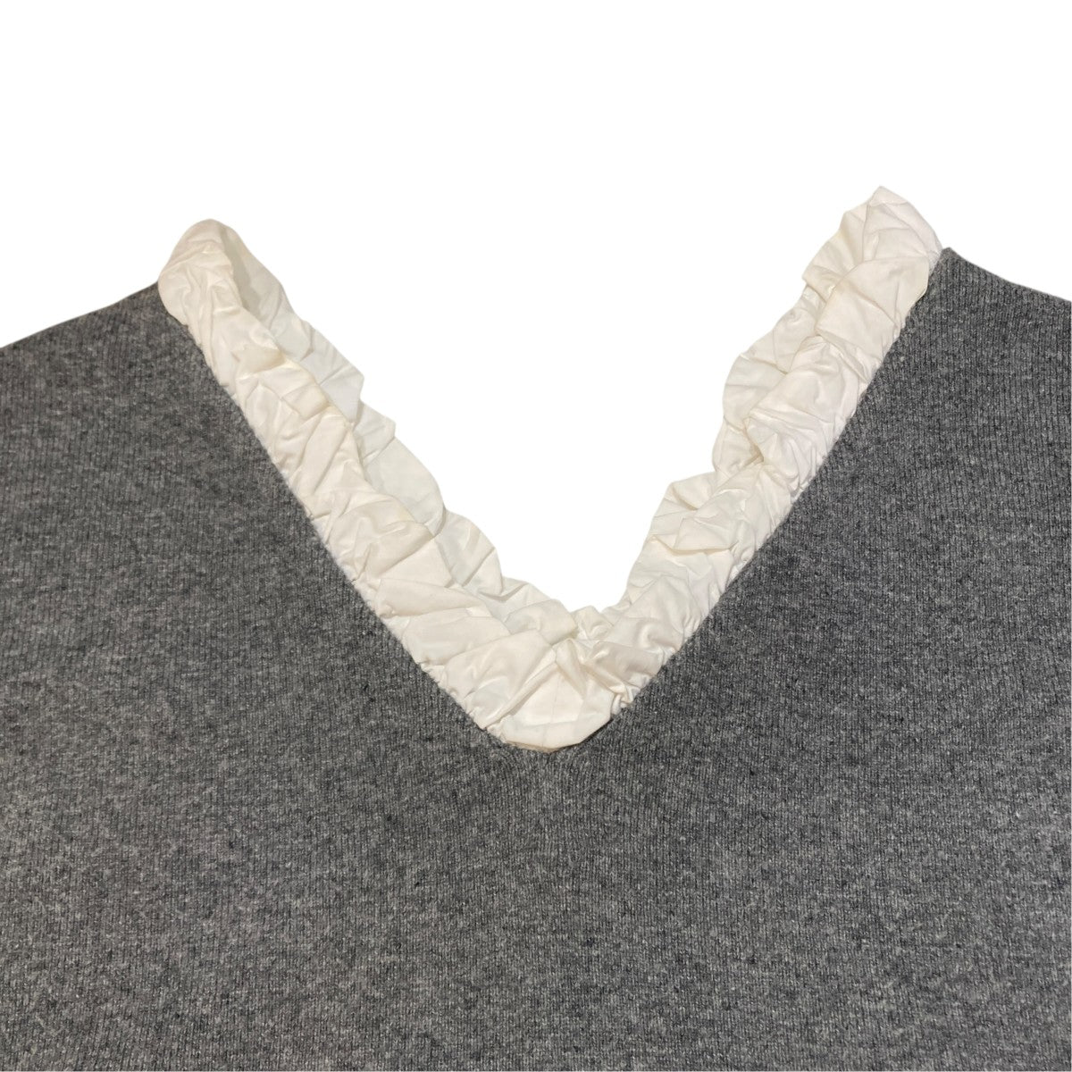 2WAY FRILL V NECK KNIT TOPSニット19106-2282