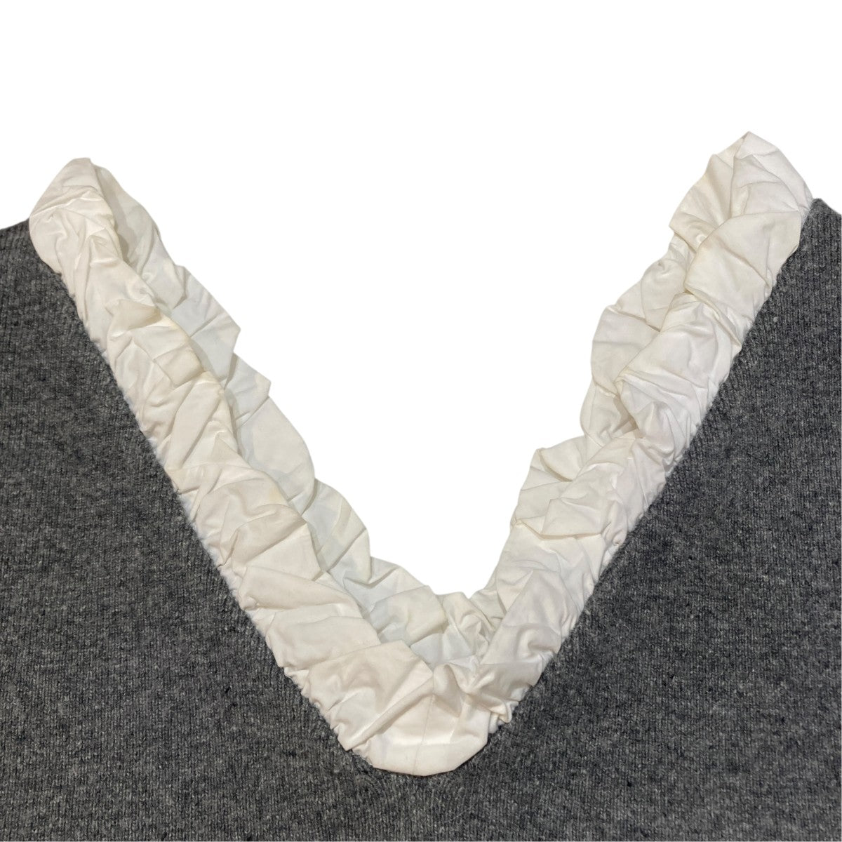 2WAY FRILL V NECK KNIT TOPSニット19106-2282