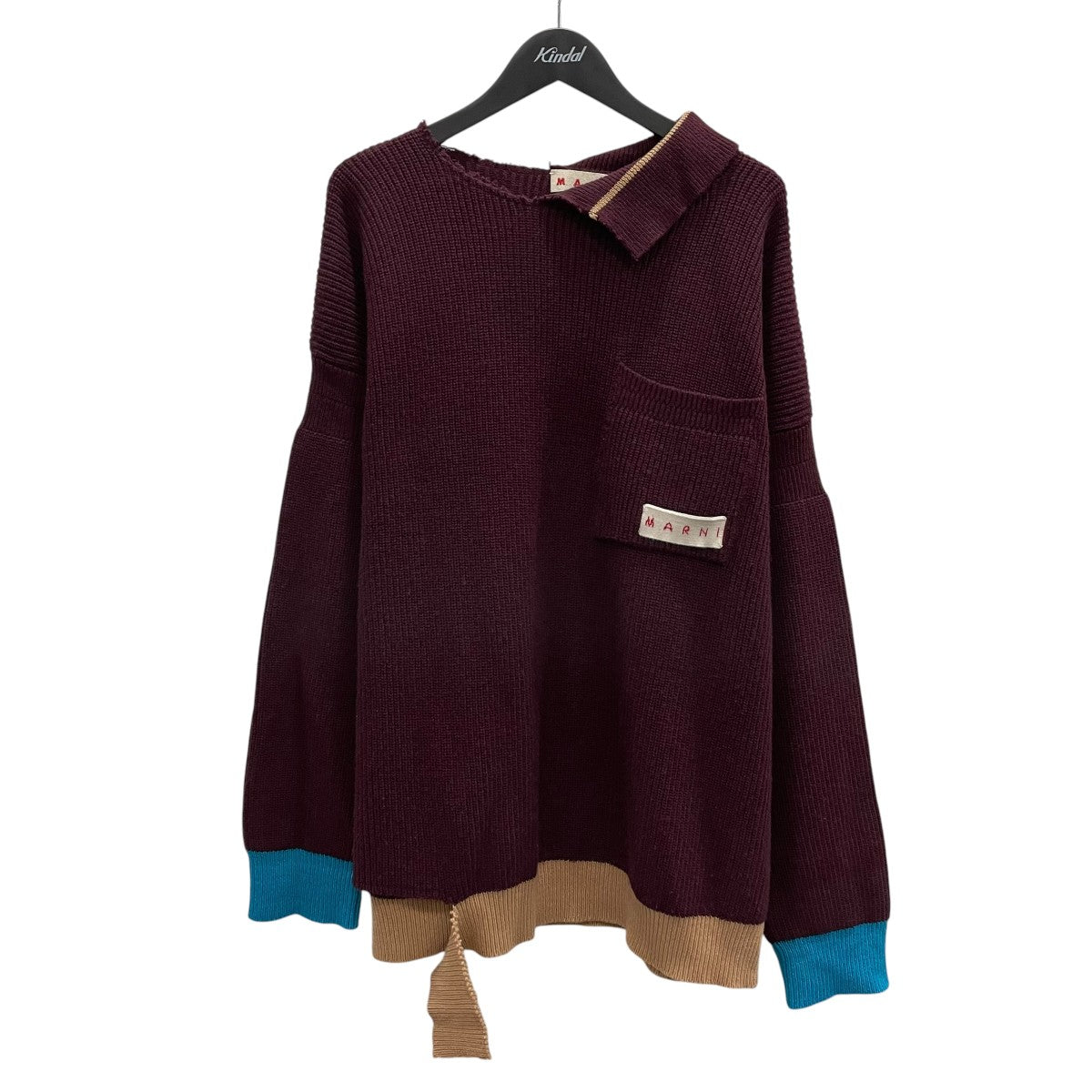 MARNI シェットランドウール長袖セーターGCMG0246Q2 古着・中古-1枚目のアイテム画像