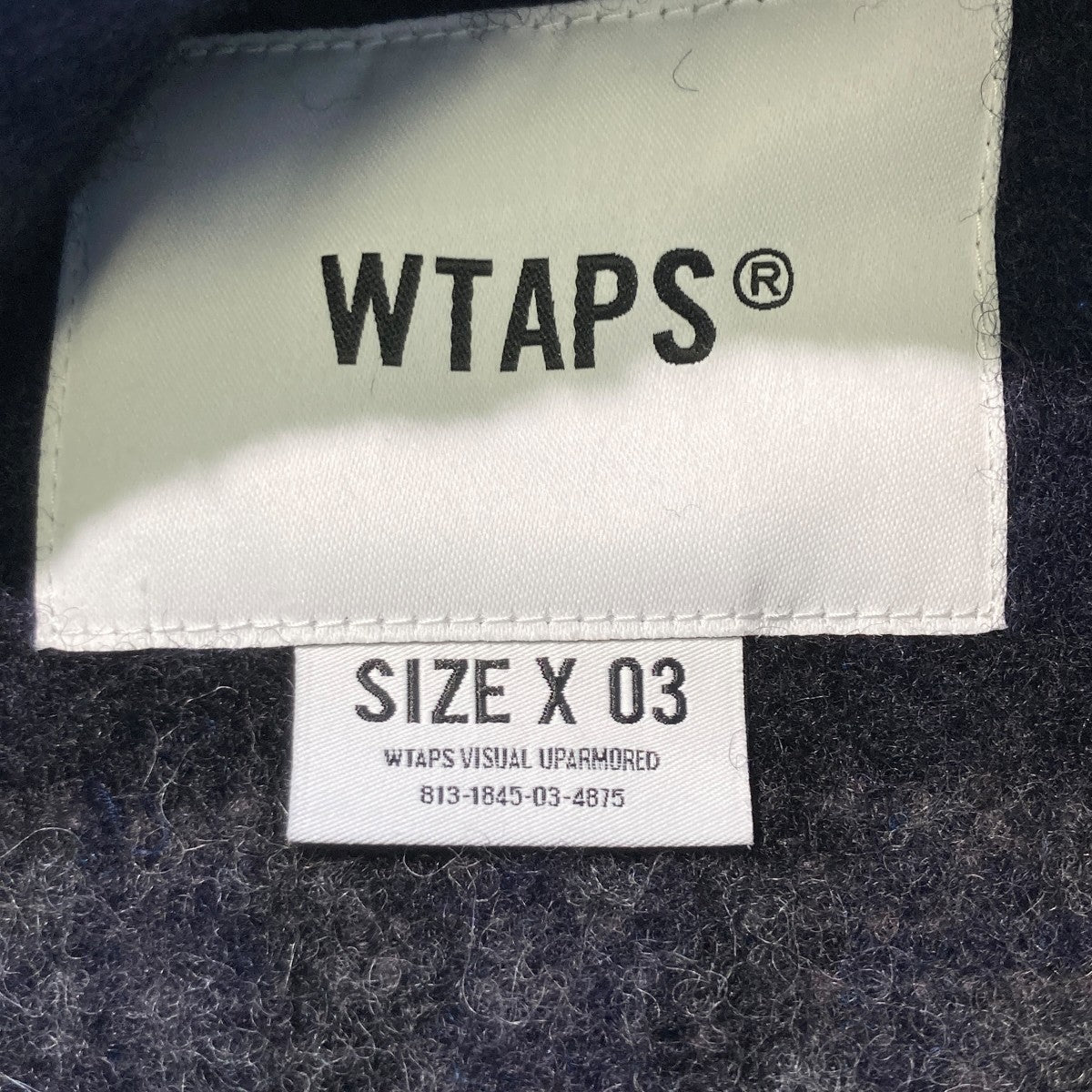 WTAPS TXT 02 LS WONY． TWEED． TEXTILE長袖シャツ252TQDT-SHM04 古着・中古-6枚目のアイテム画像