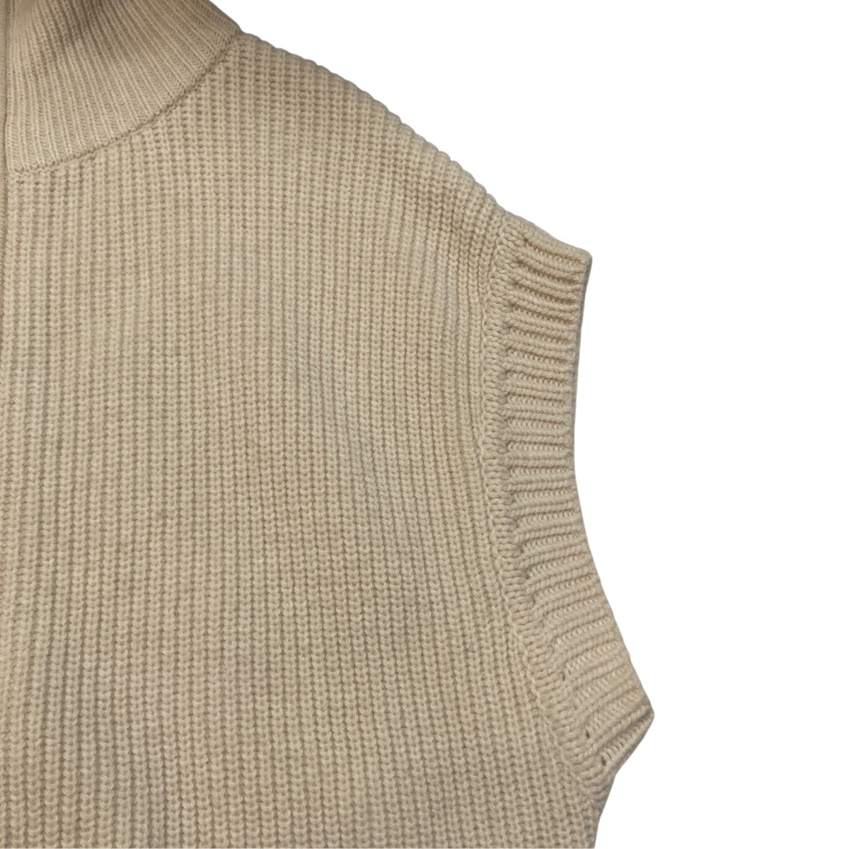 ZIP COLLAR KNIT VESTジップニットベスト13106-2082