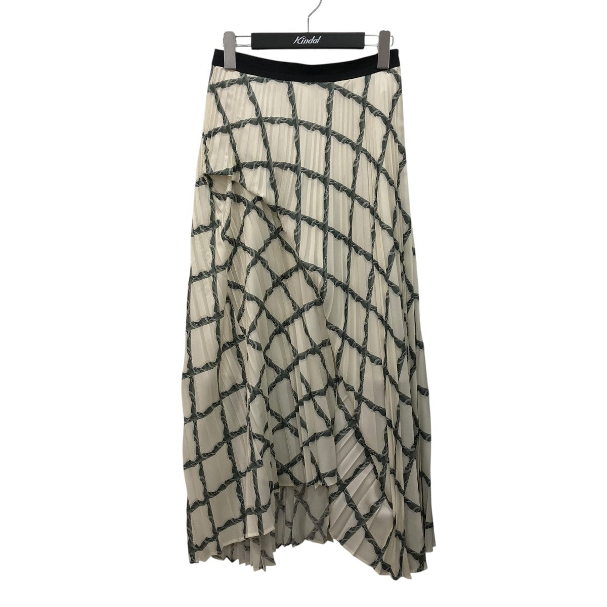 IRENE Stairs Checked Print Skirtロングスカート25A87004 古着・中古-1枚目のアイテム画像