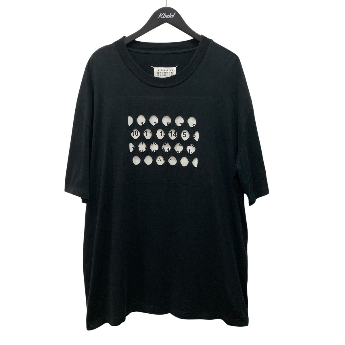 パンチホールカレンダーロゴオーバーサイズT-シャツ半袖ＴシャツS50GC0625