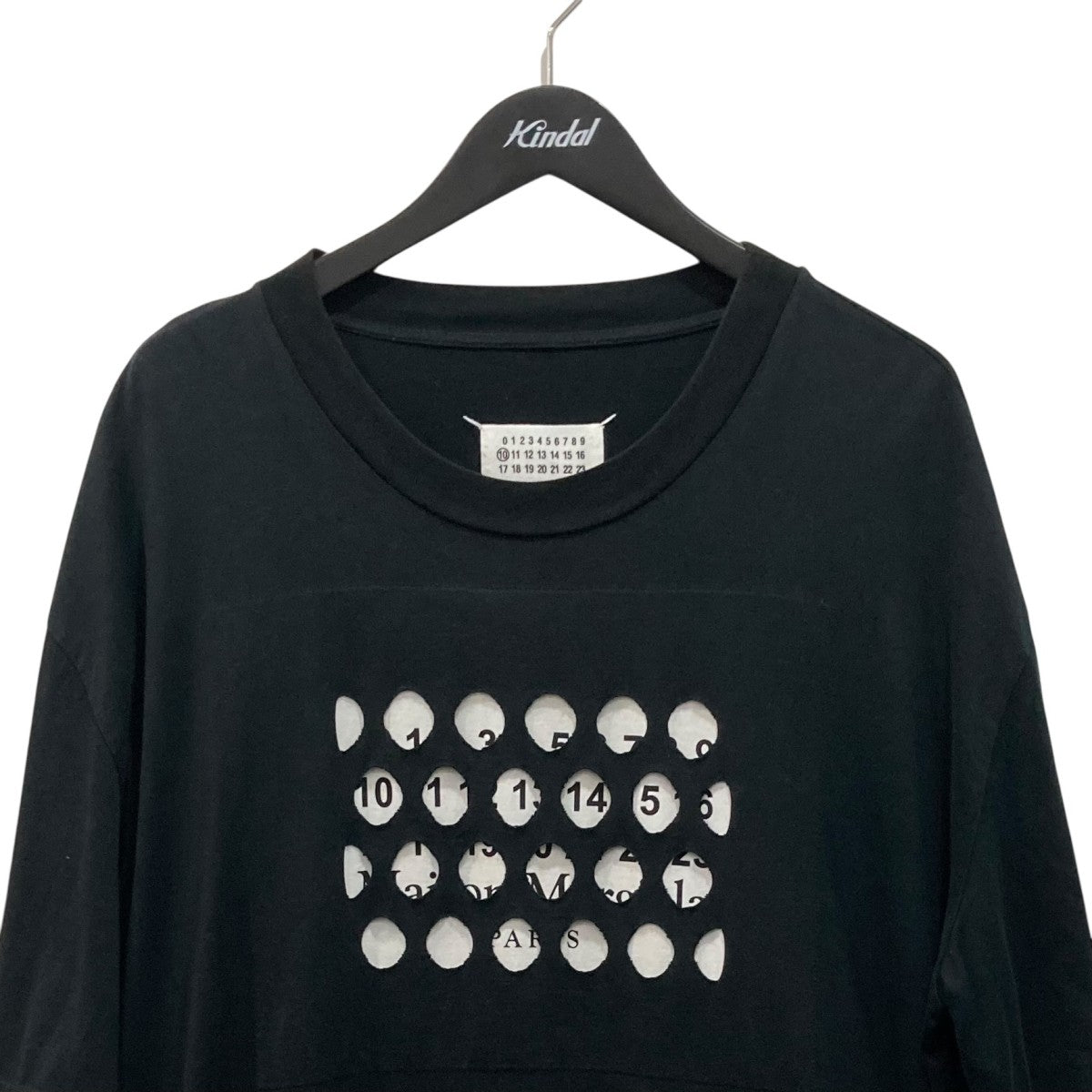 パンチホールカレンダーロゴオーバーサイズT-シャツ半袖ＴシャツS50GC0625