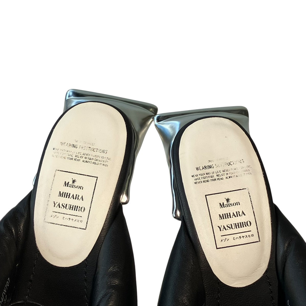 Maison MIHARA YASUHIRO Toothpaste Heel Puffer SandalsヒールパンプスB14FW707 古着・中古-7枚目のアイテム画像