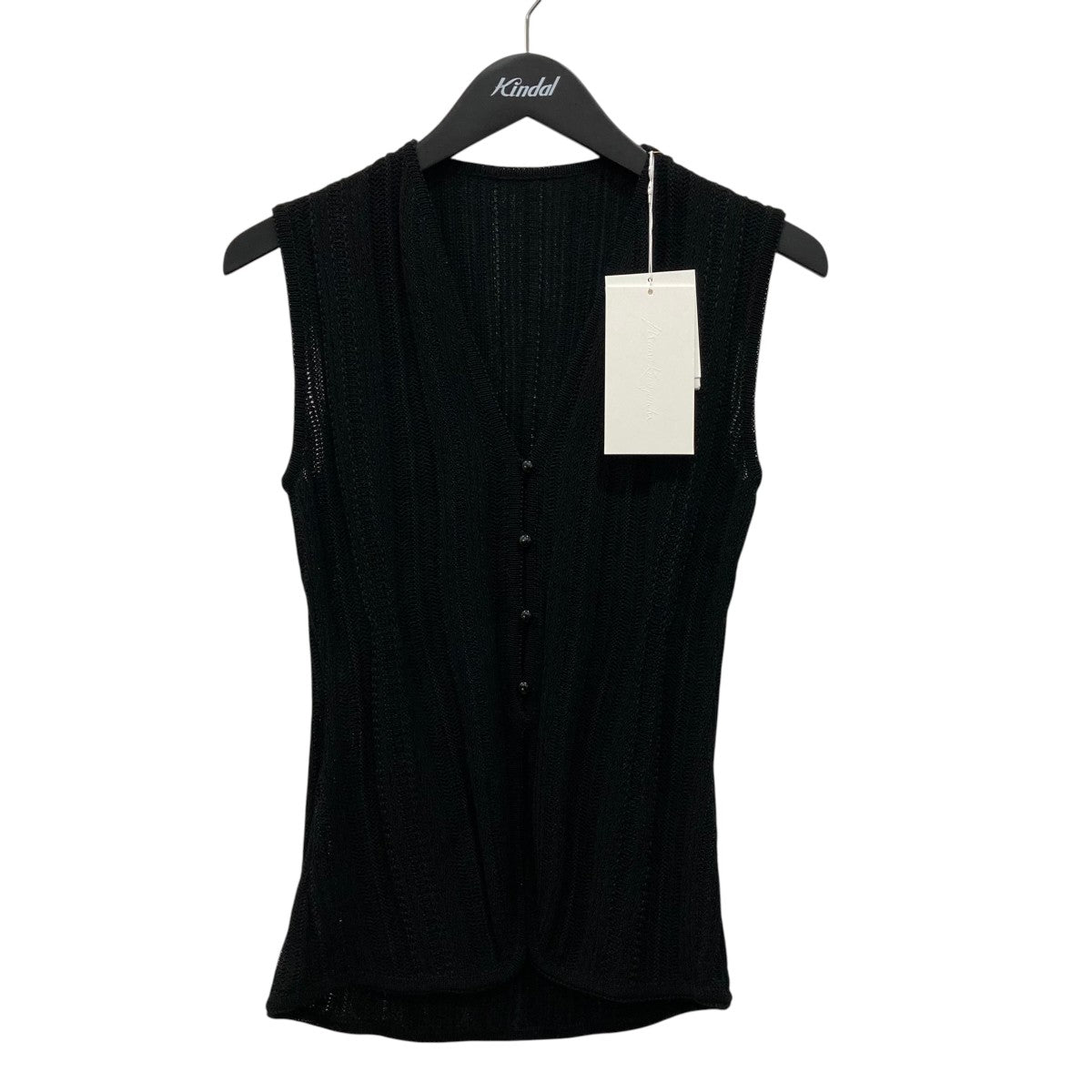 mame kurogouchi Drop Jacquard Knitted VestニットベストMM25SSKN035 古着・中古-1枚目のアイテム画像