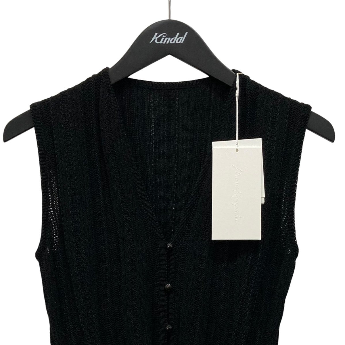 mame kurogouchi Drop Jacquard Knitted VestニットベストMM25SSKN035 古着・中古-2枚目のアイテム画像