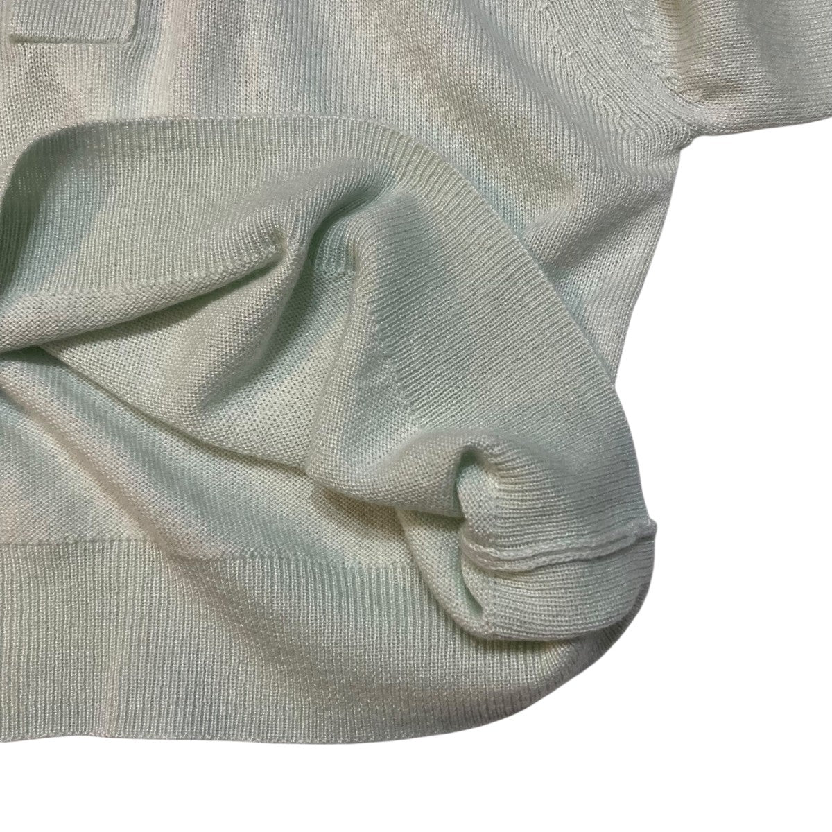 AURALEE SUPER FINE CASHMERE SILK KNIT HENLY NECK P OニットA25SP05SC 古着・中古-6枚目のアイテム画像