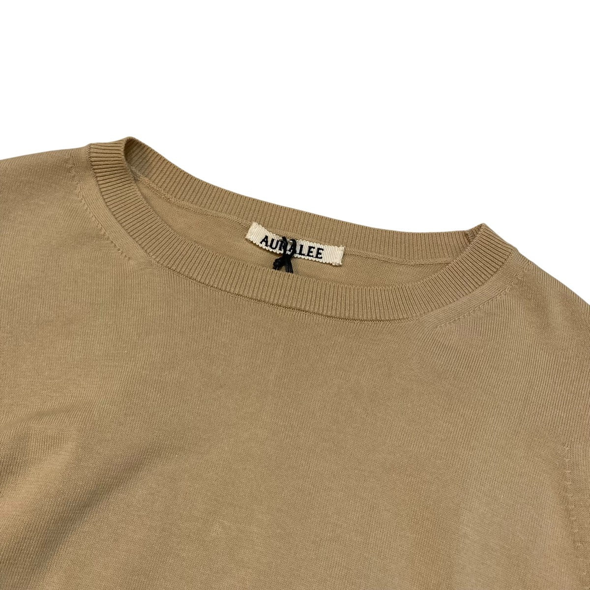 AURALEE SUPER HIGH GAUGE COTTON KNITニットA23SP05PD 古着・中古-3枚目のアイテム画像
