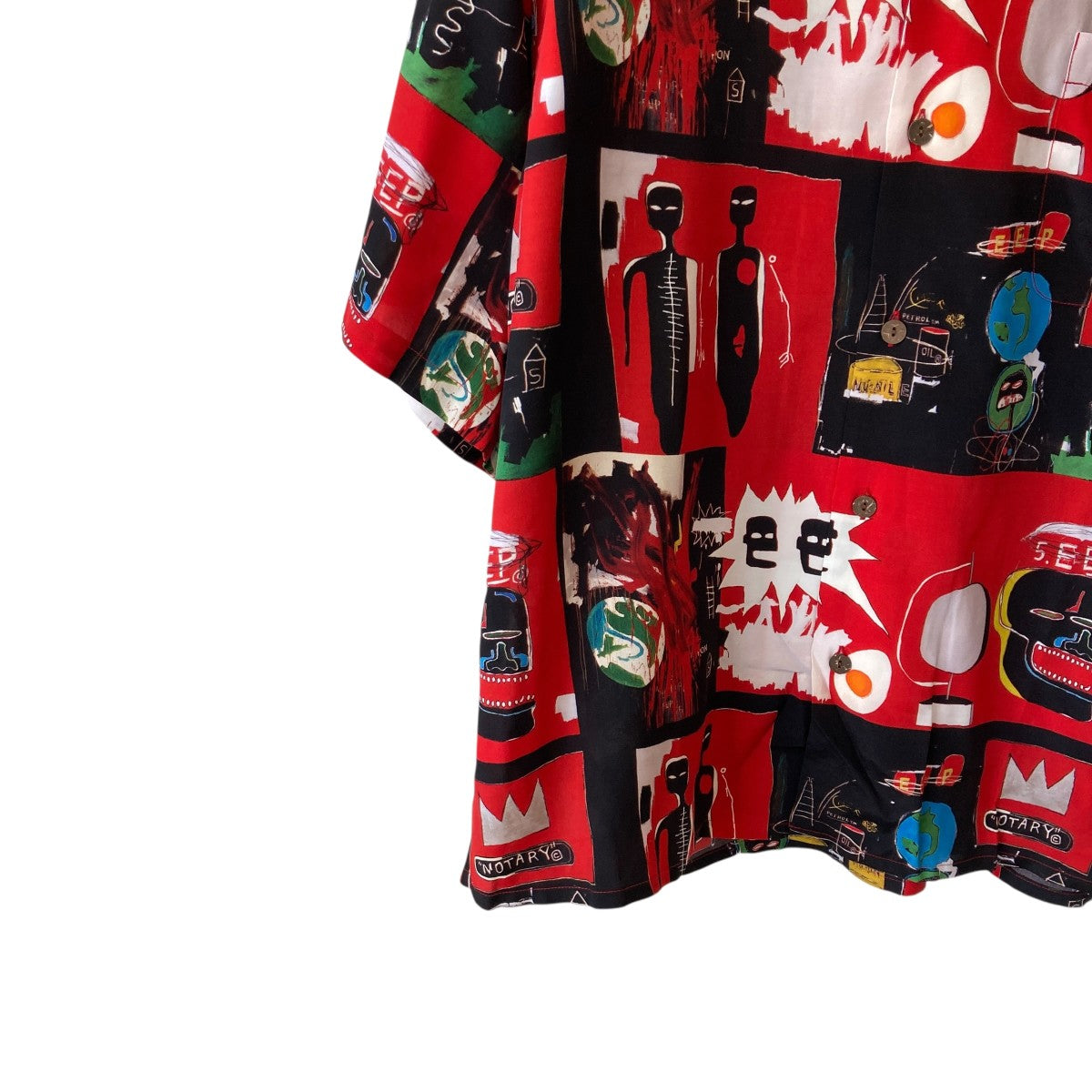 WACKO MARIA 26SSJEAN-MICHEL BASQUIAT半袖シャツBASQUIAT-WM-HI26 古着・中古-4枚目のアイテム画像