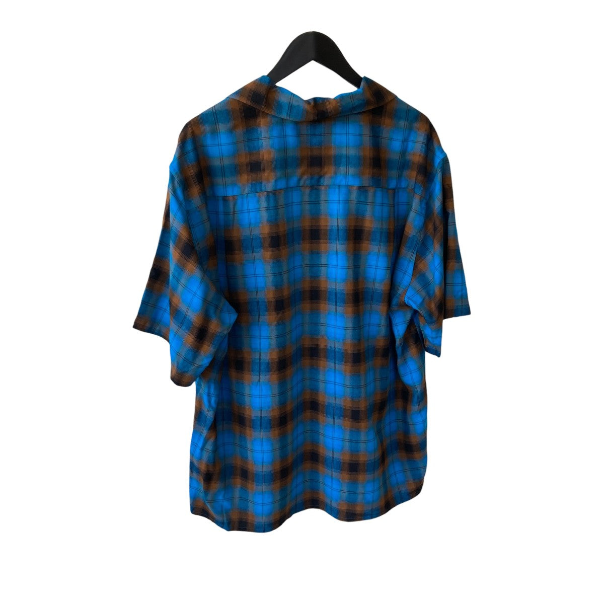 WACKO MARIA 26SSOMBRE CHECK OPEN COLLAR SHIRT S S半袖シャツ26SS-WMS-OC10 古着・中古-2枚目のアイテム画像