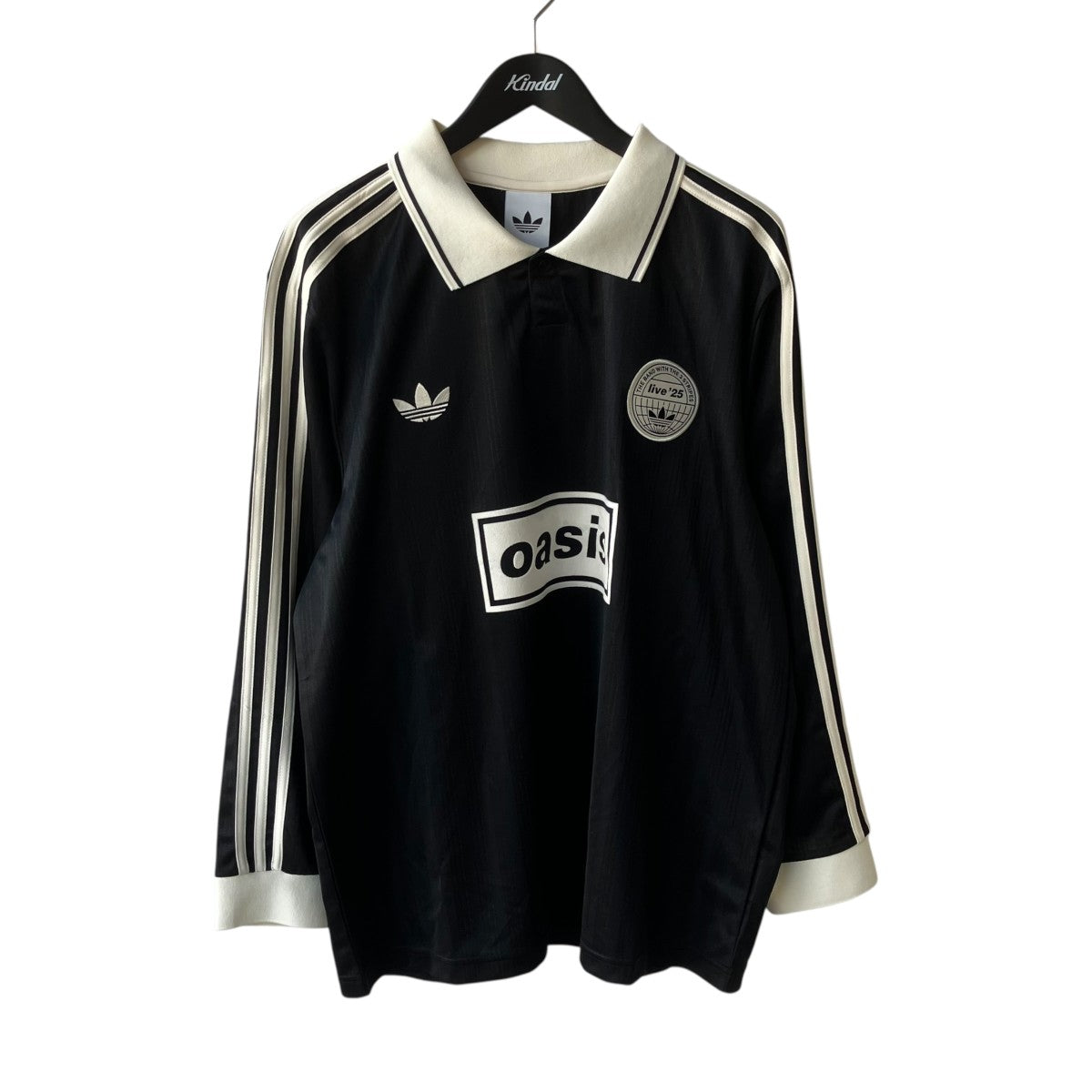 adidas×oasis ツアー ジャカード ジャージ長袖カットソーKY8722 古着・中古-1枚目のアイテム画像
