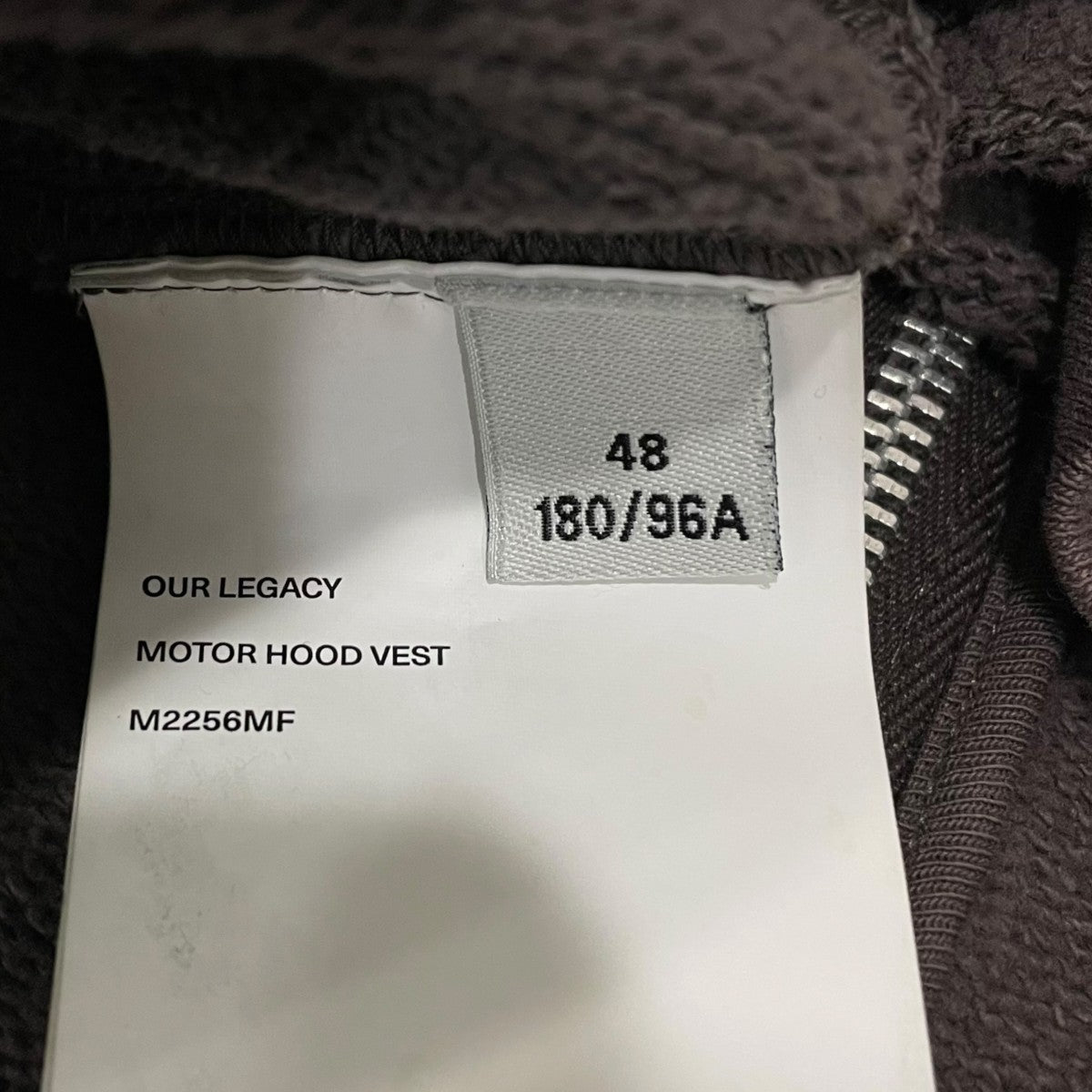 OUR LEGACY ノースリーブパーカーM2256MF 古着・中古-7枚目のアイテム画像